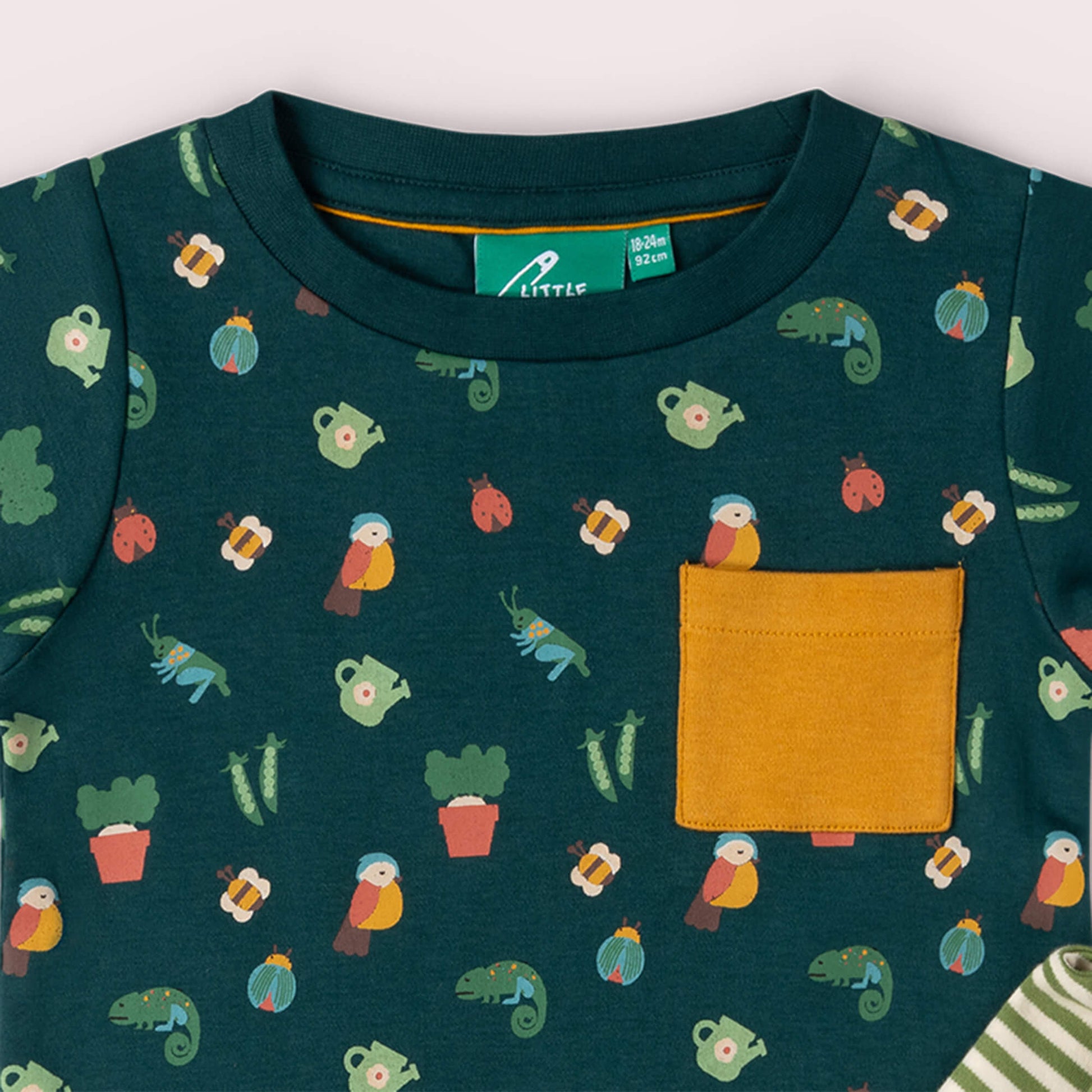 Spring Garden Organic T Shirt & Jogger Playset Green / 18-24m