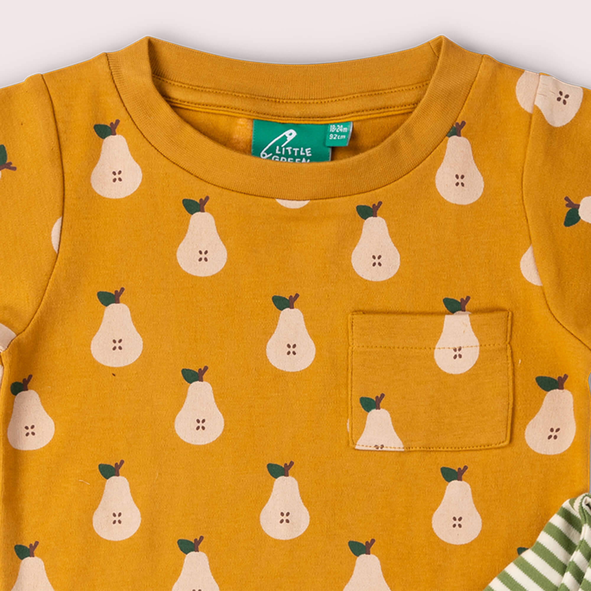 Summer Pears Organic T Shirt & Jogger Playset Gold / 18-24m