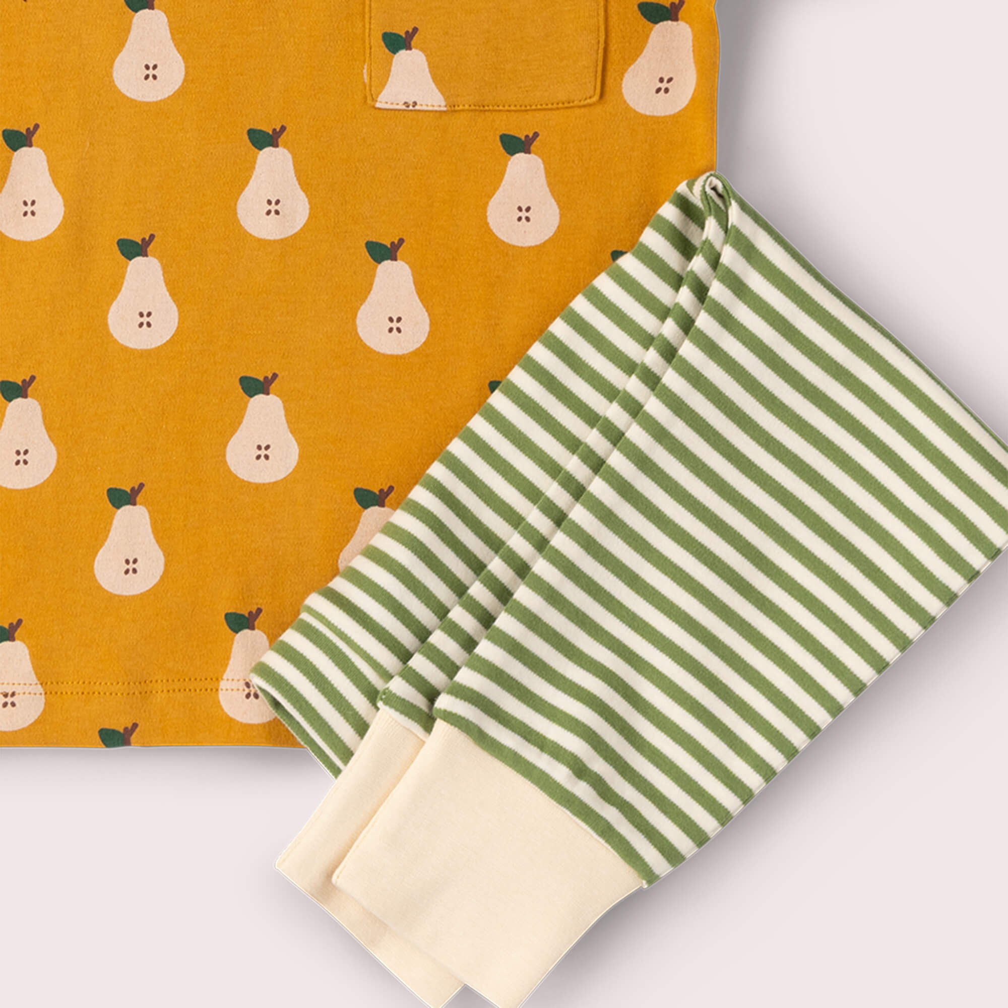 Summer Pears Organic T Shirt & Jogger Playset Gold / 18-24m