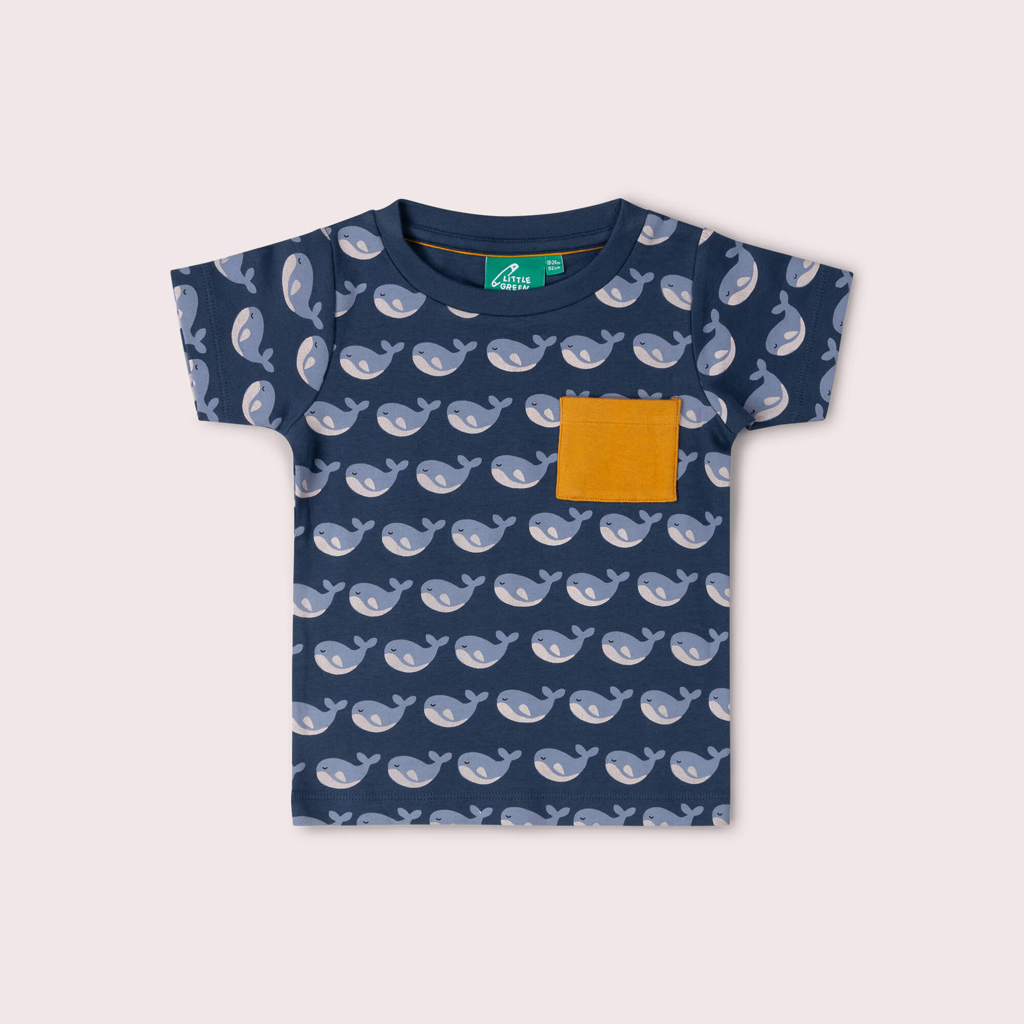 Singing Whales Organic T Shirt & Jogger Playset Blue / 18-24m