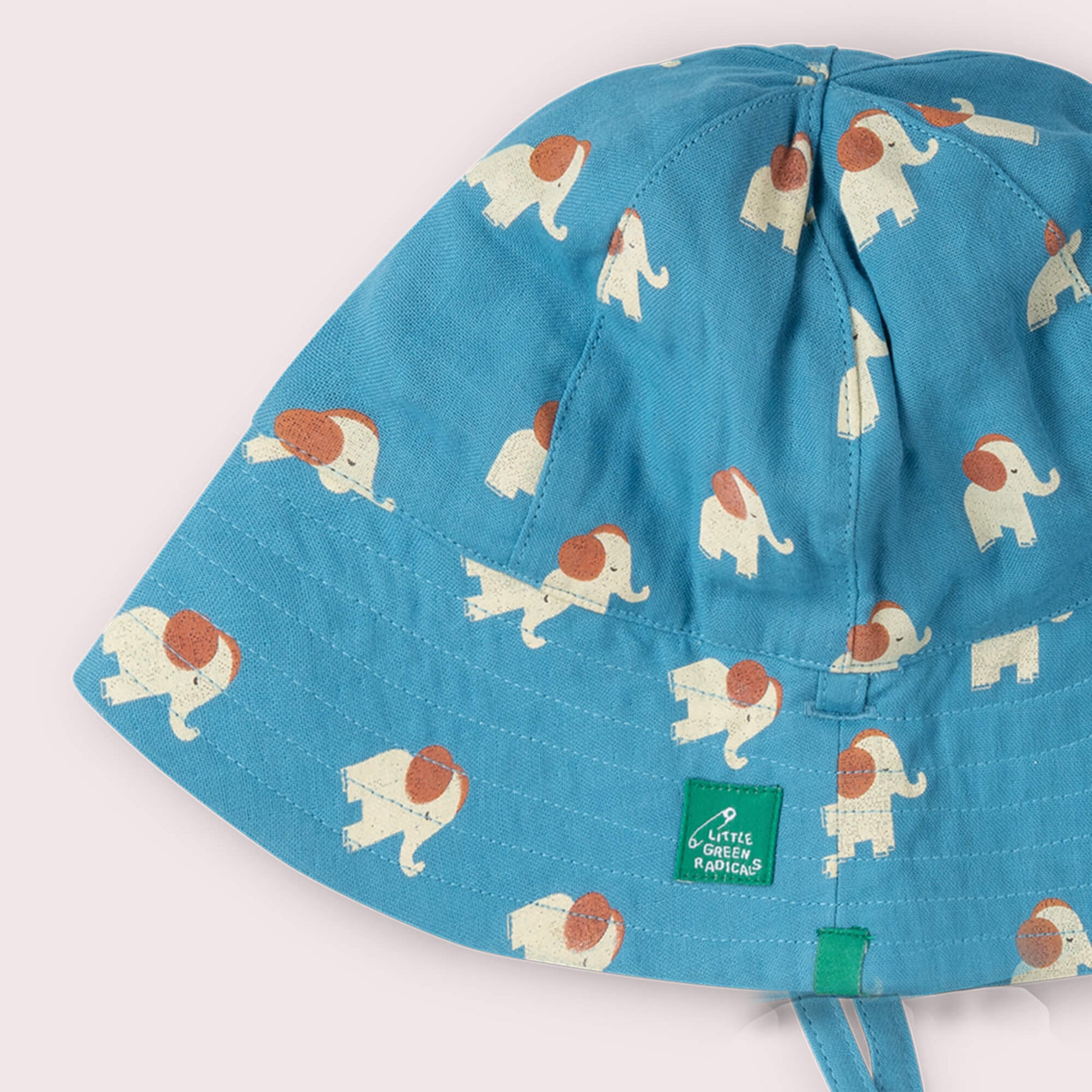 Blue Elephants Reversible Sunhat Blue / 06-12m