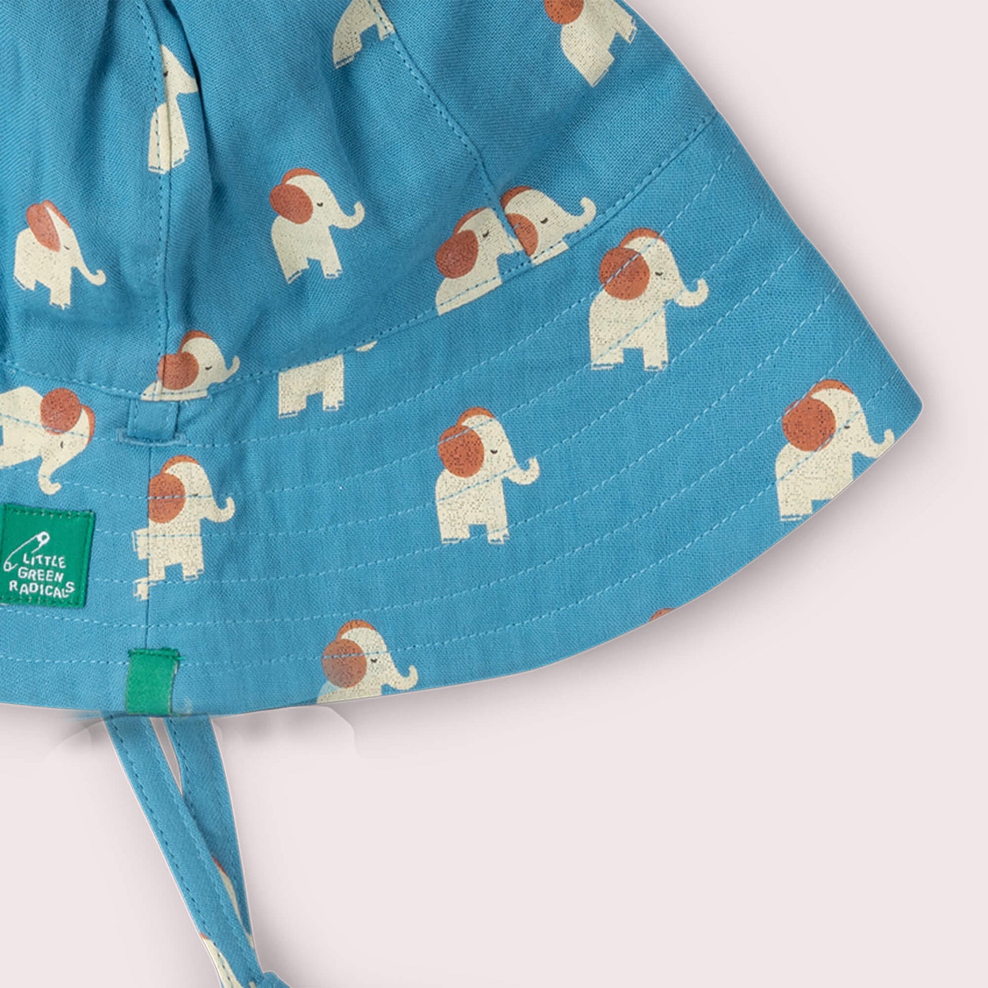 Blue Elephants Reversible Sunhat Blue / 06-12m