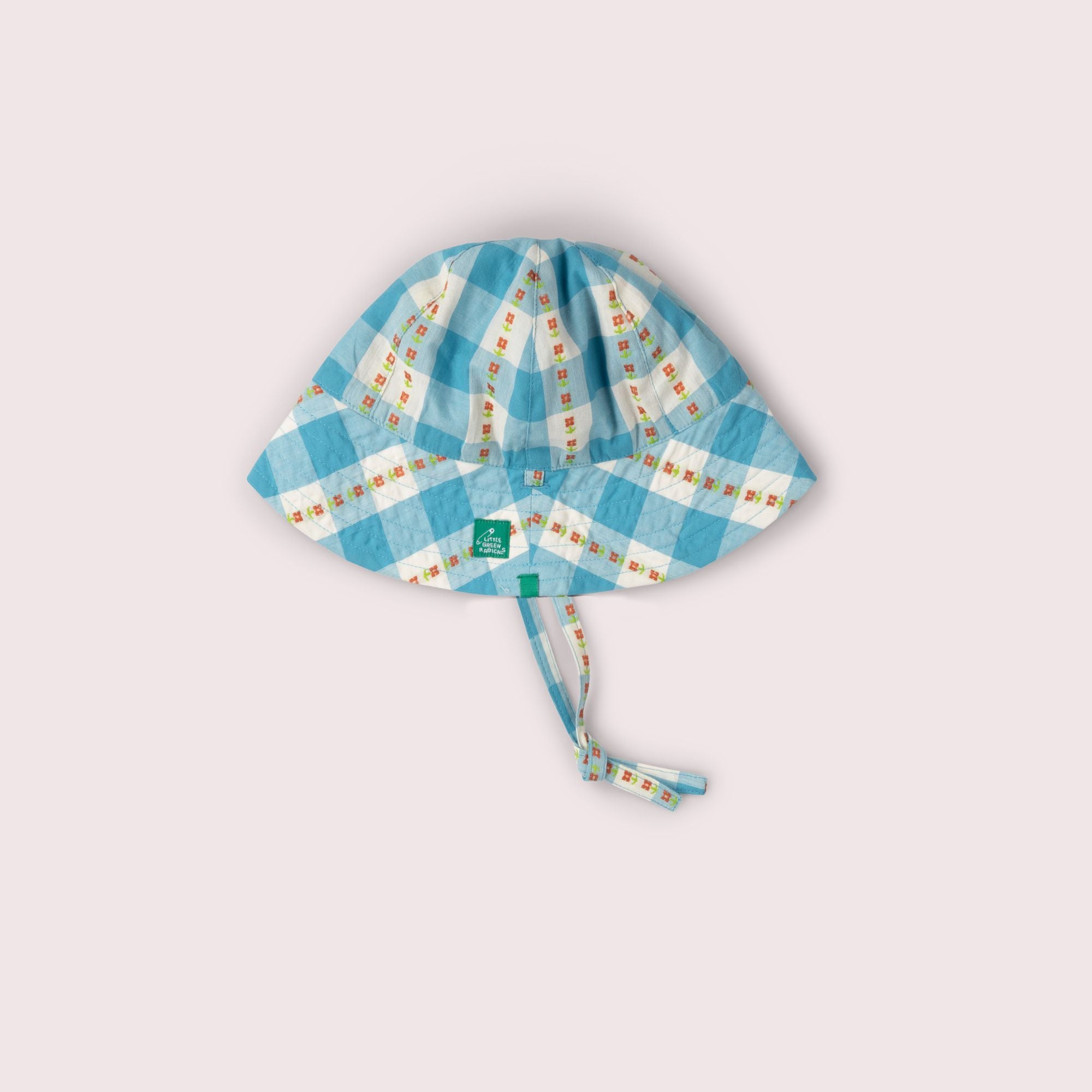 Blue Flowers Reversible Sunhat