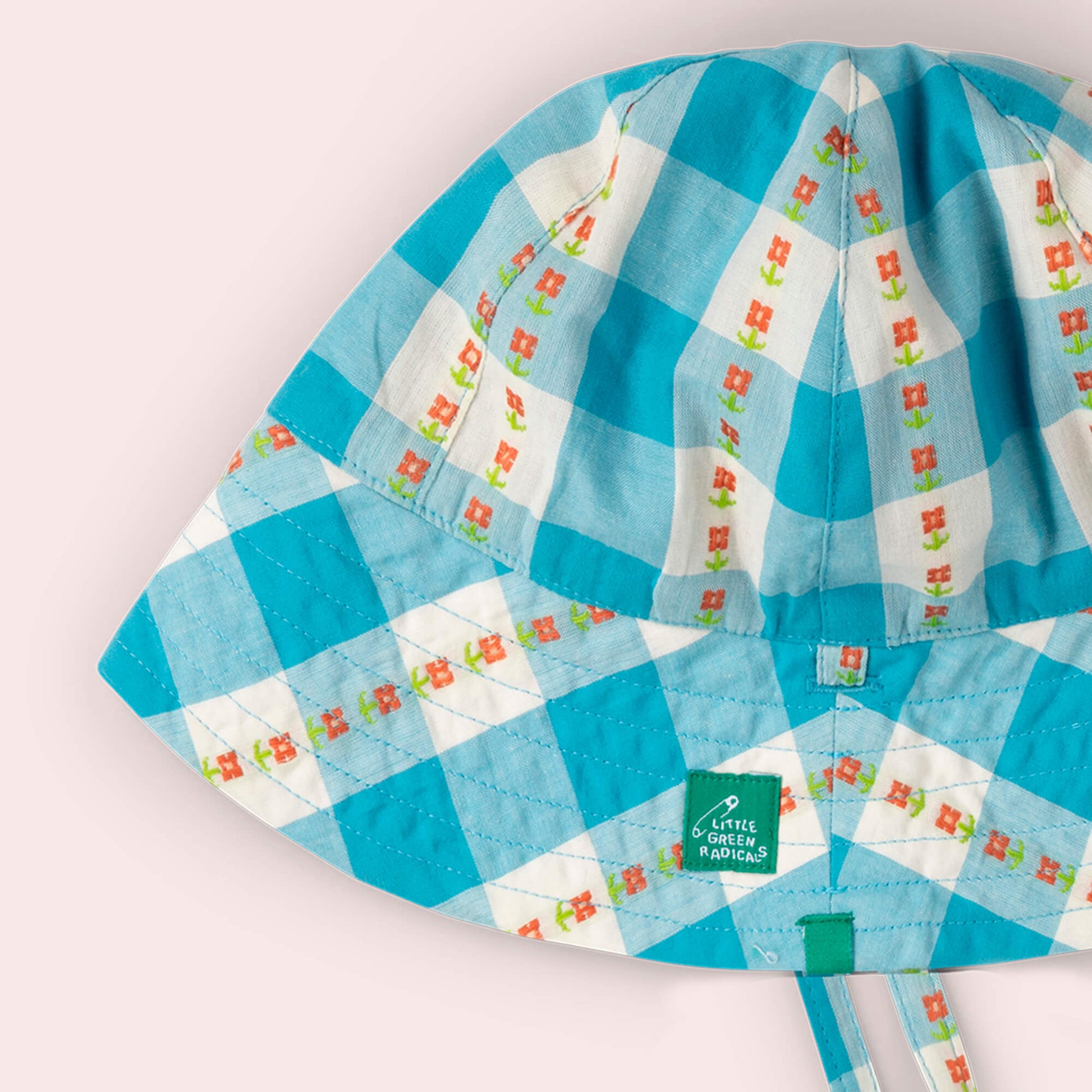 Blue Flowers Reversible Sunhat Blue / 06-12m
