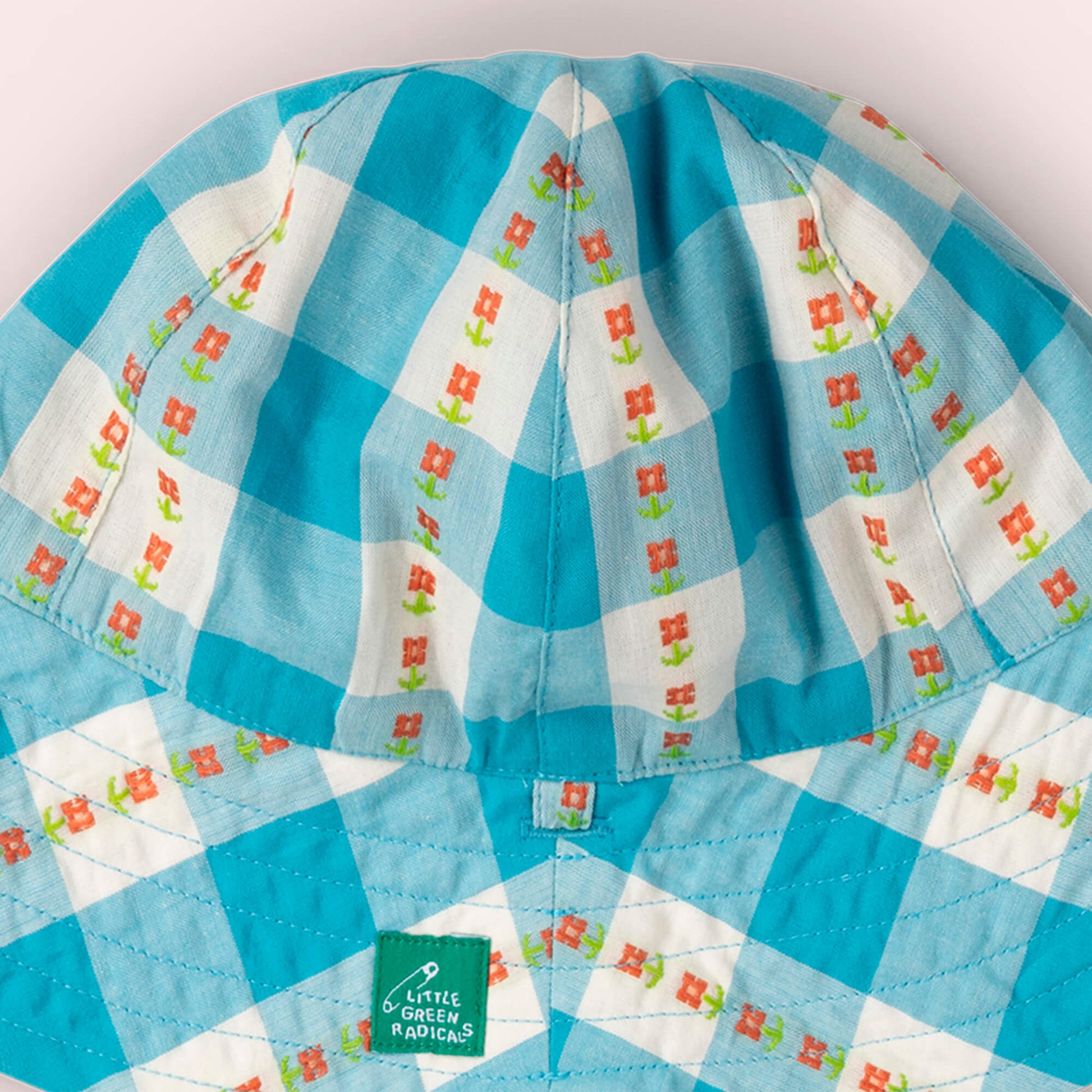 Blue Flowers Reversible Sunhat Blue / 06-12m