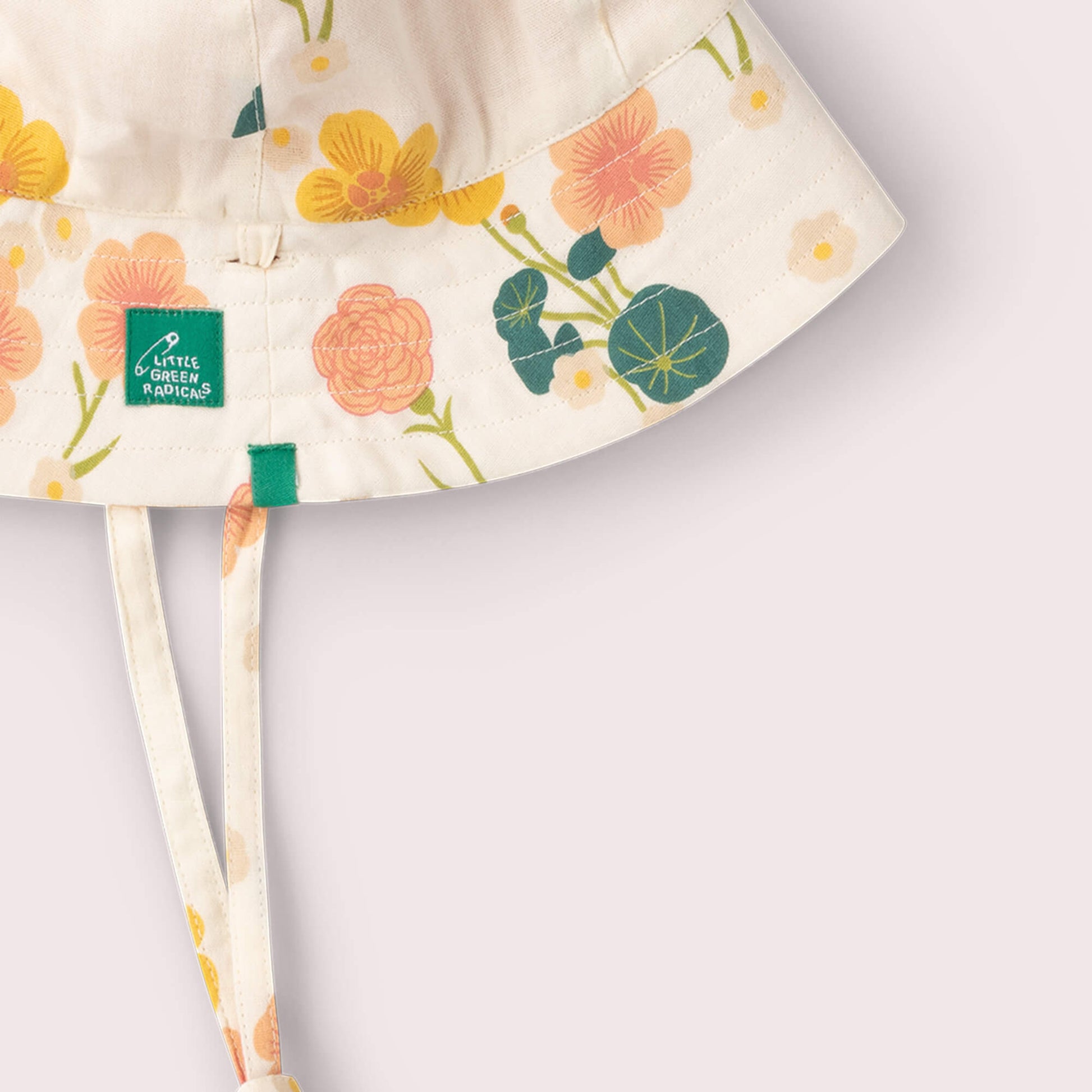 Flora Reversible Sunhat Cream / 06-12m