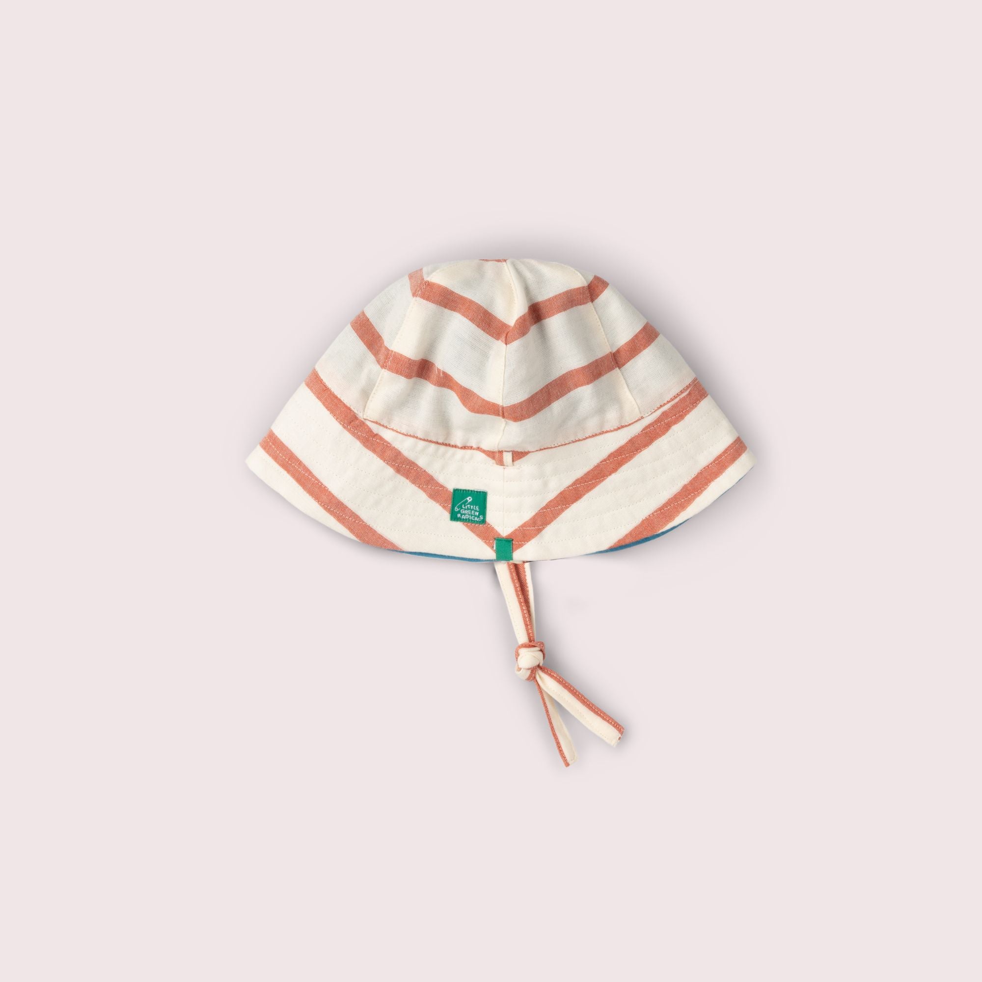 Vintage Red Stripe Reversible Sunhat