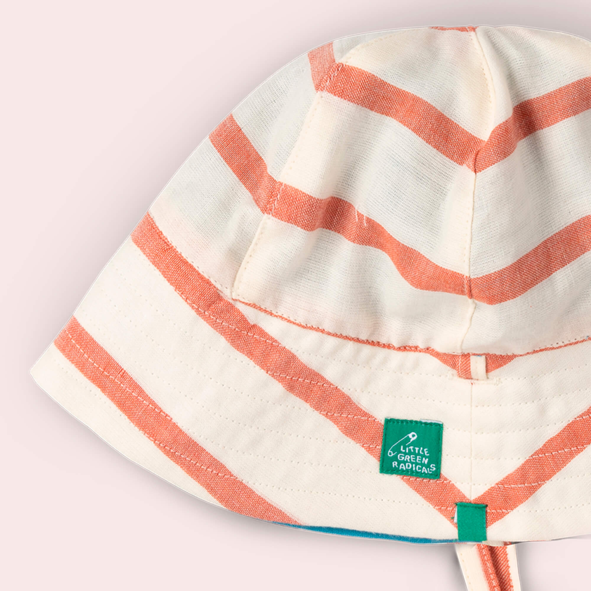 Vintage Red Stripe Reversible Sunhat Red / 06-12m