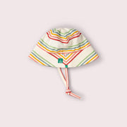 Cream Rainbow Reversible Sunhat