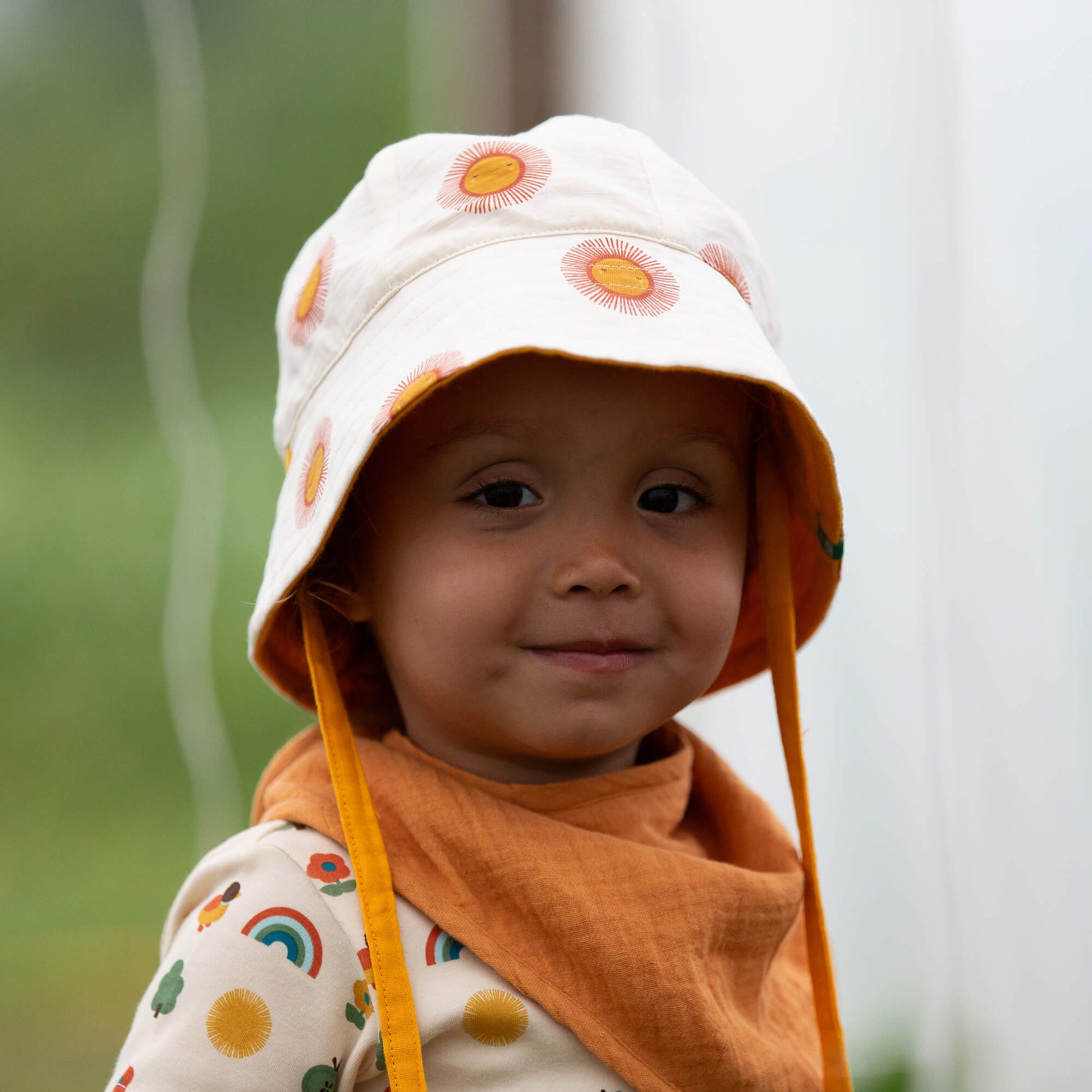 Summer Sun Reversible Sunhat Cream / 06-12m
