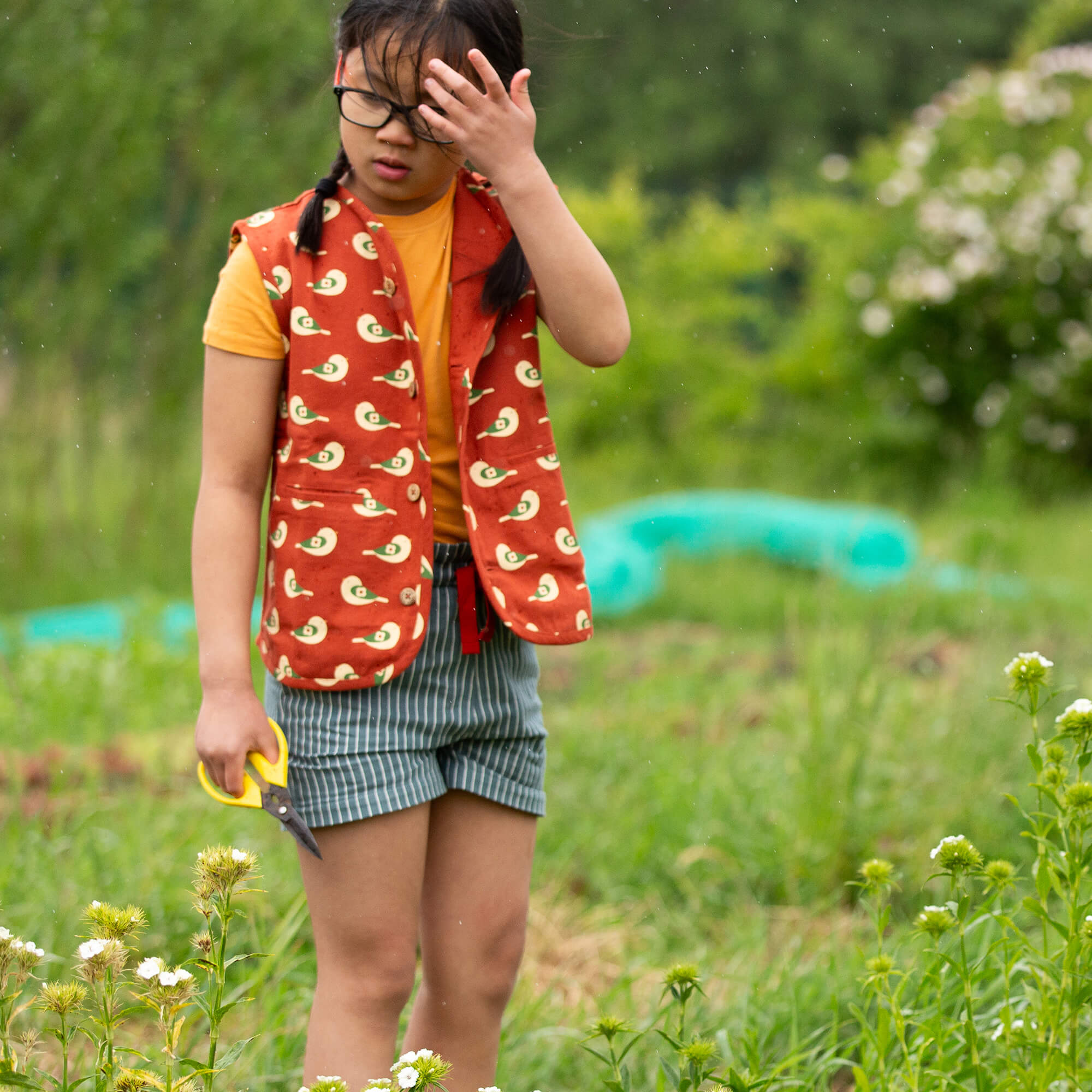 Spring Birds Spring Gilet Red / 18-24m