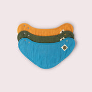 Blue Moon Organic Muslin Bib Set MULTI / one size