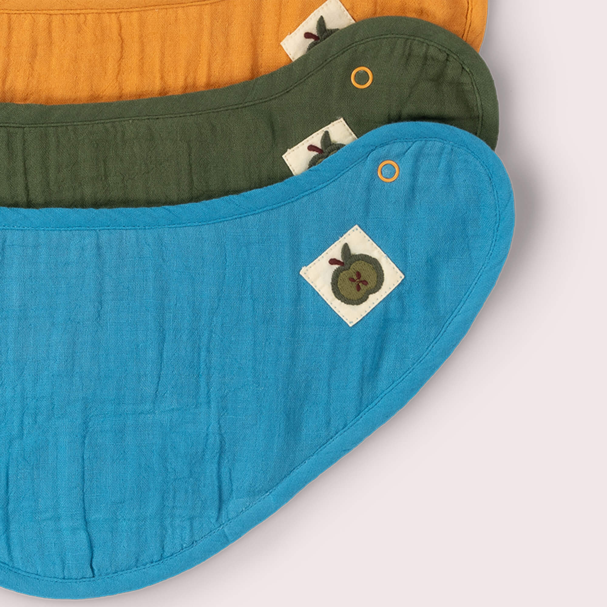 Blue Moon Organic Muslin Bib Set MULTI / one size