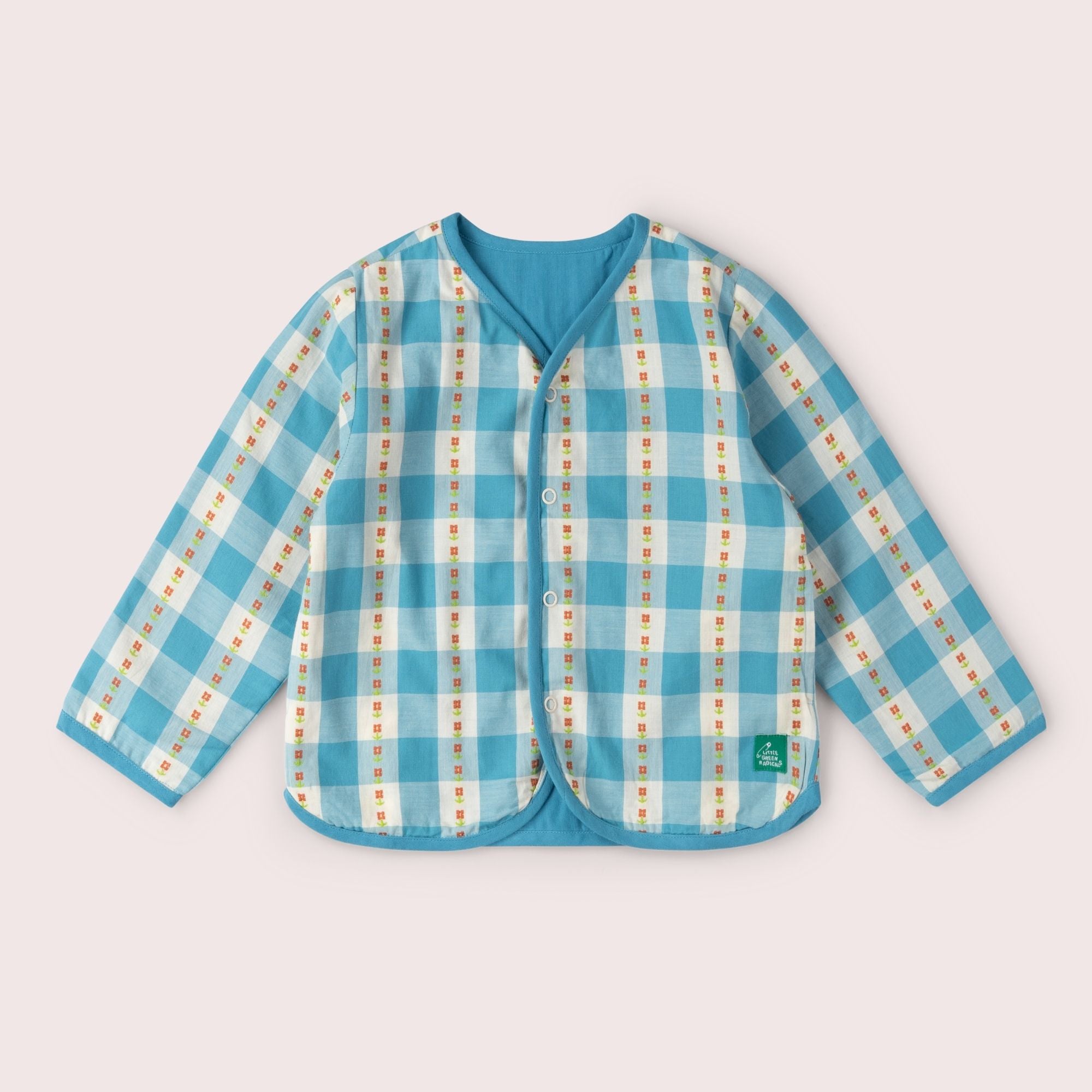 Blue Flowers Reversible Spring Jacket