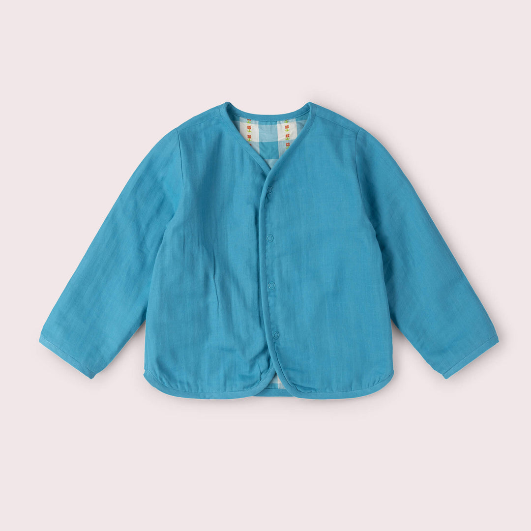 Blue Flowers Reversible Spring Jacket Blue / 18-24m