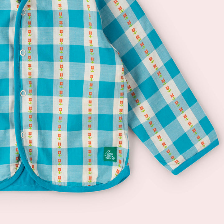 Blue Flowers Reversible Spring Jacket Blue / 18-24m
