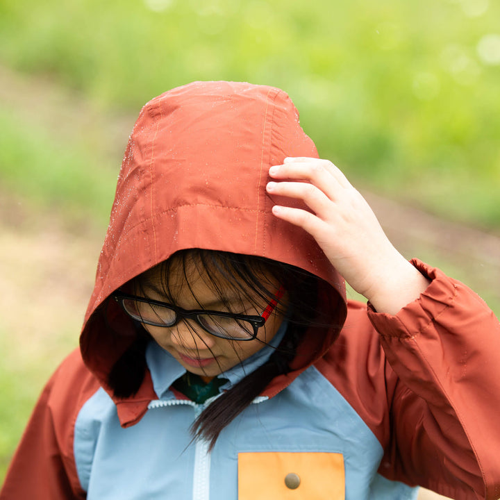Hazy Blue Recycled Waterproof Pullover Anorak Blue / 7-8y