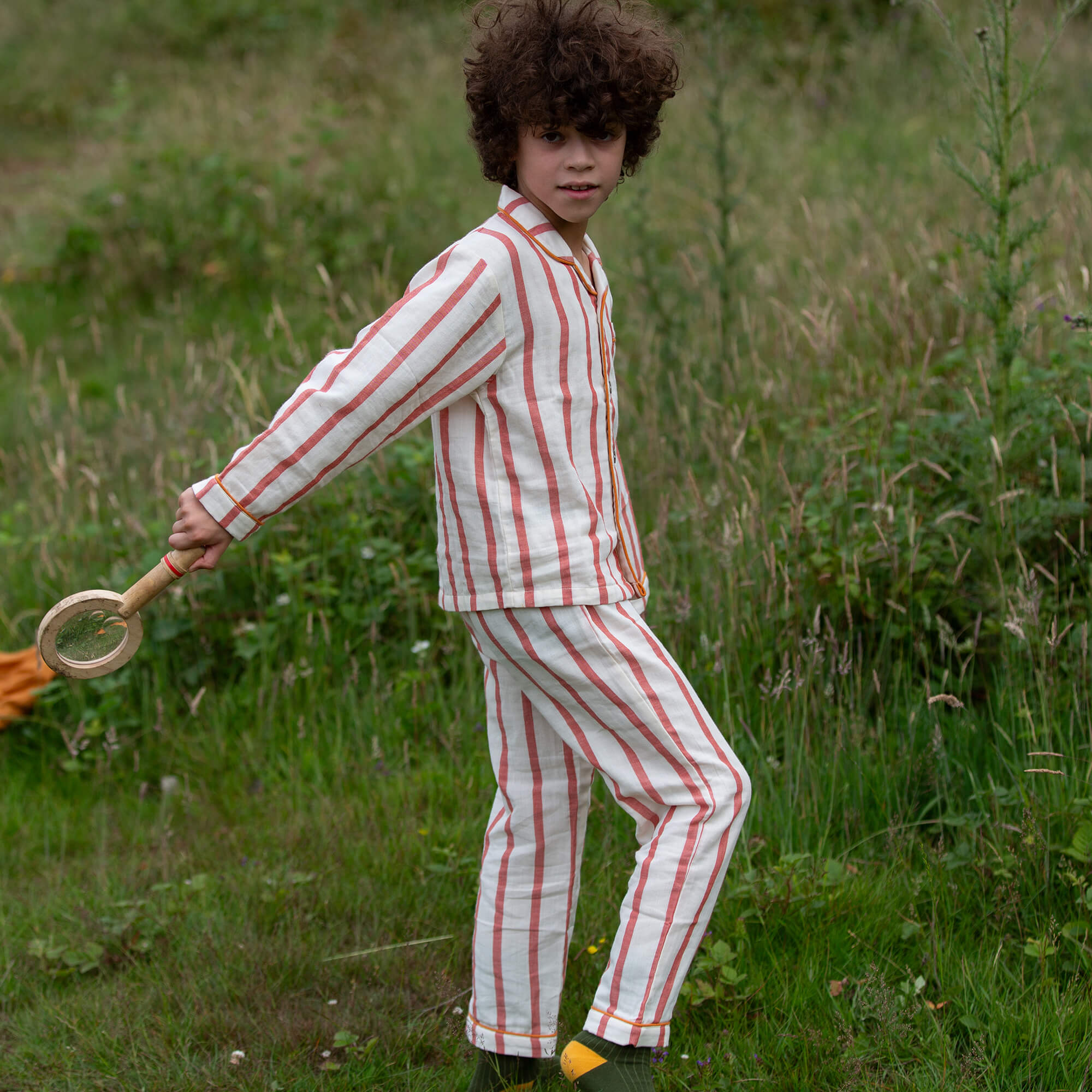 Vintage Striped Classic Pyjama Red / 18-24m