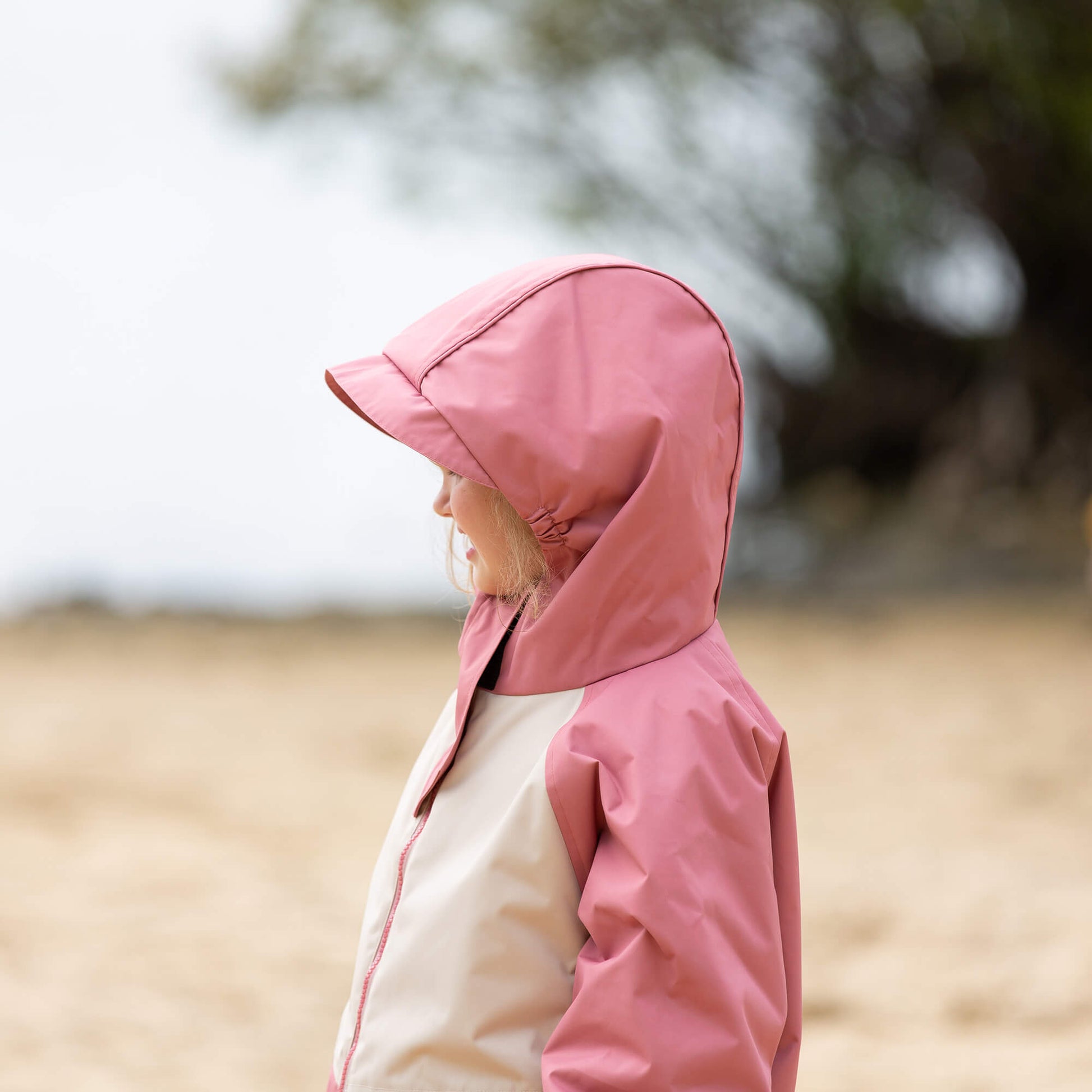Soft Pink Recycled Waterproof Robe Pink / 5-8y