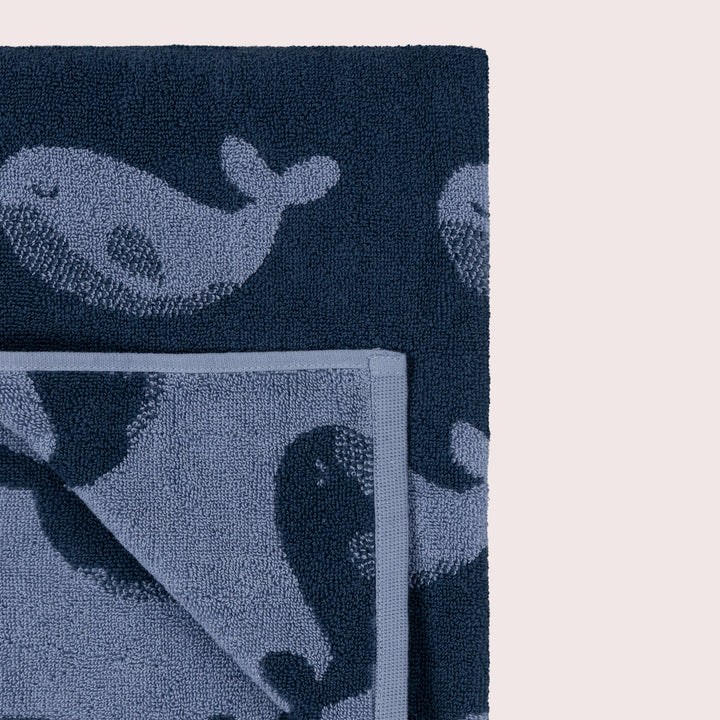 Singing Whales Hooded Towel