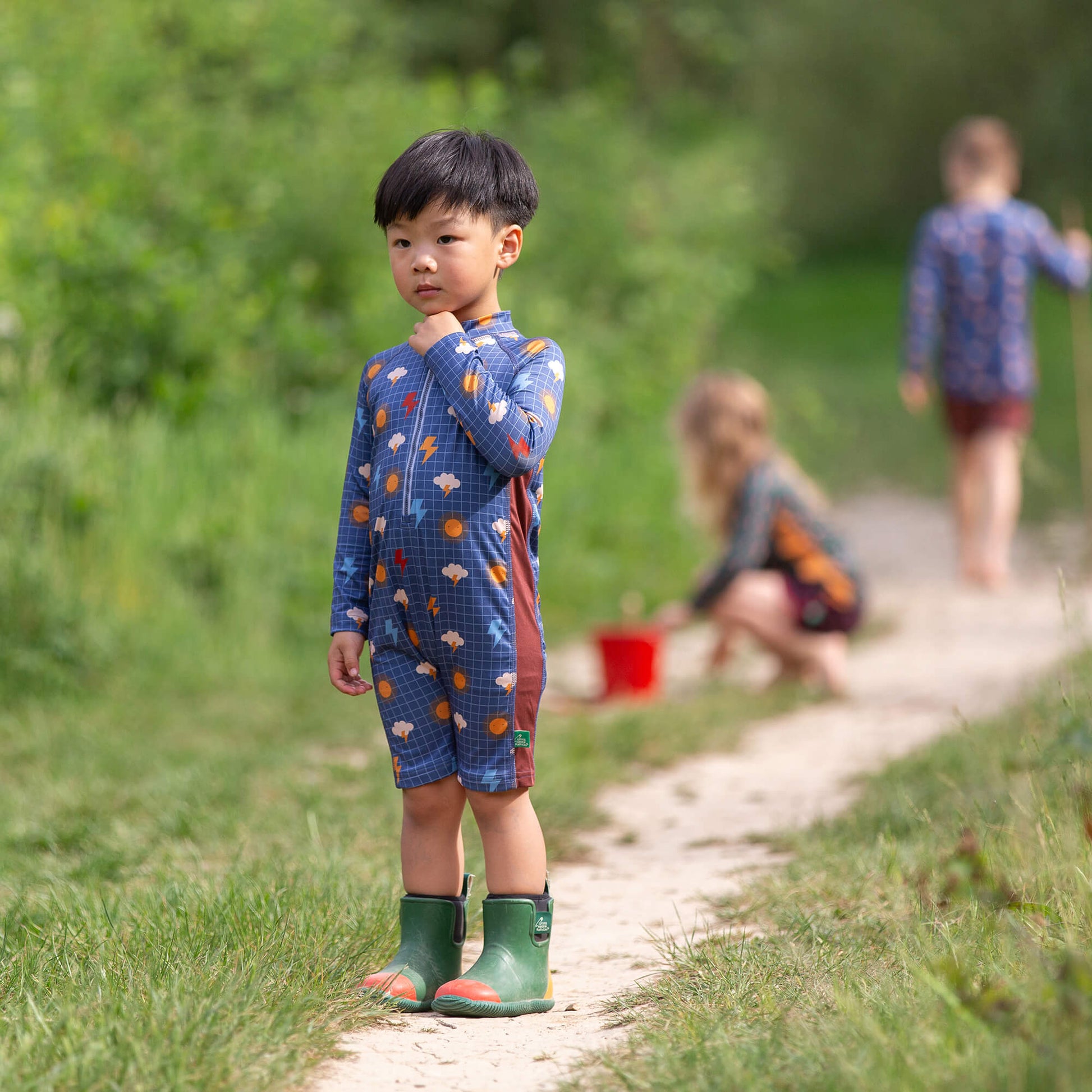 Any Weather UPF 50 Recycled Sunsafe Sunsuit Blue / 7-8y