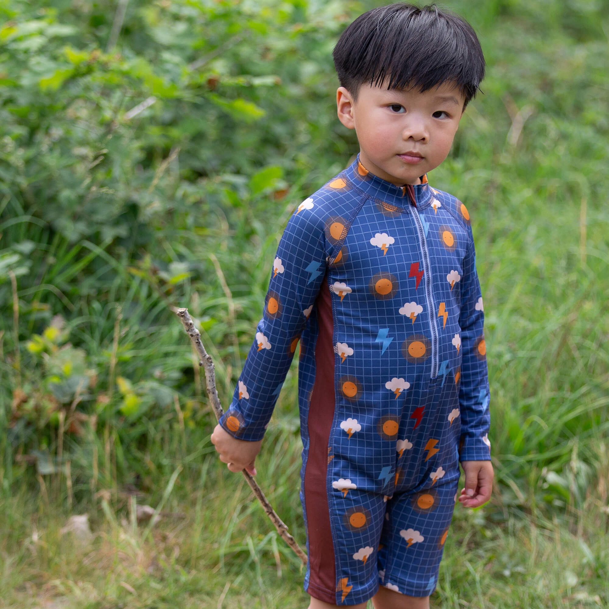 Any Weather UPF 50 Recycled Sunsafe Sunsuit Blue / 7-8y