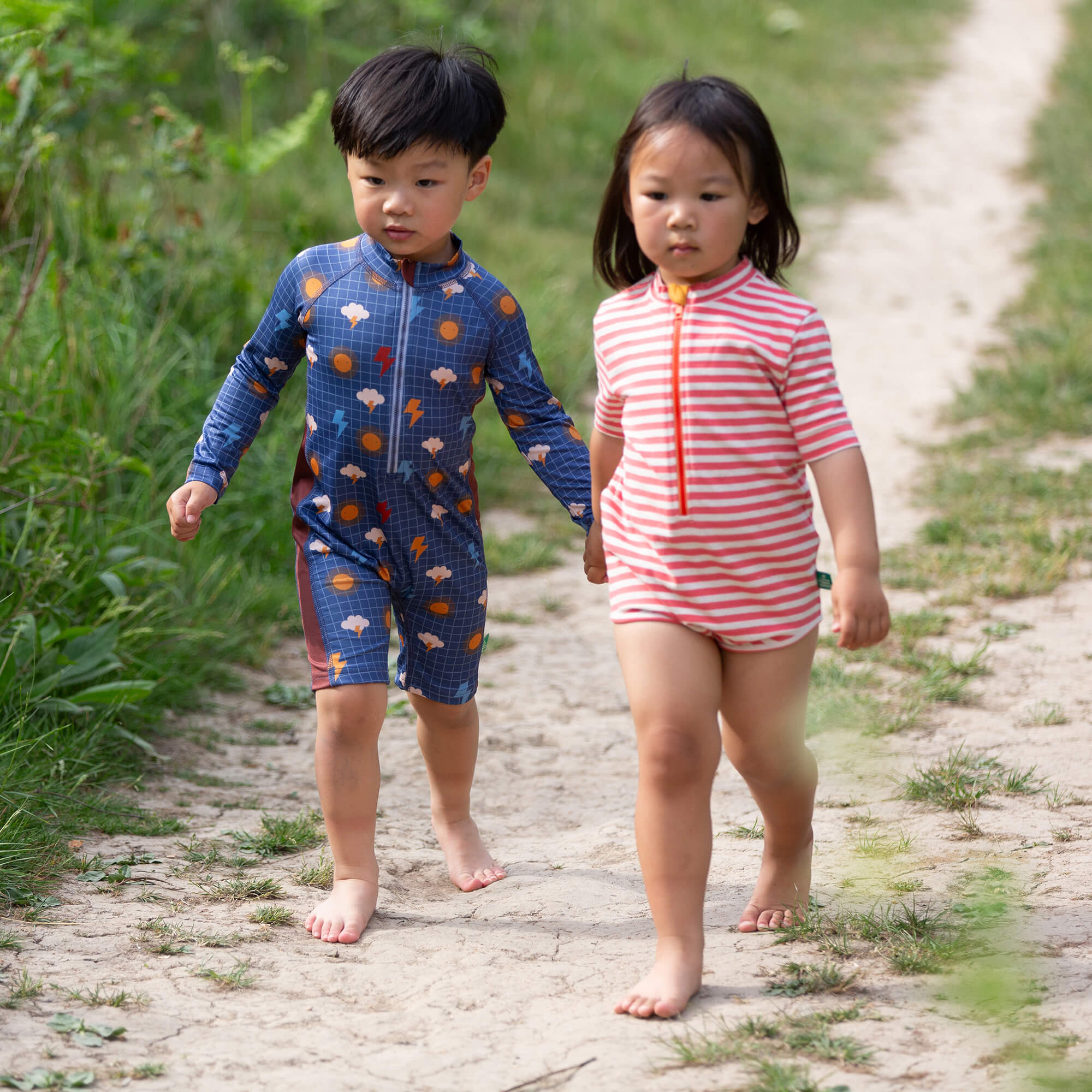 Any Weather UPF 50 Recycled Sunsafe Sunsuit Blue / 7-8y