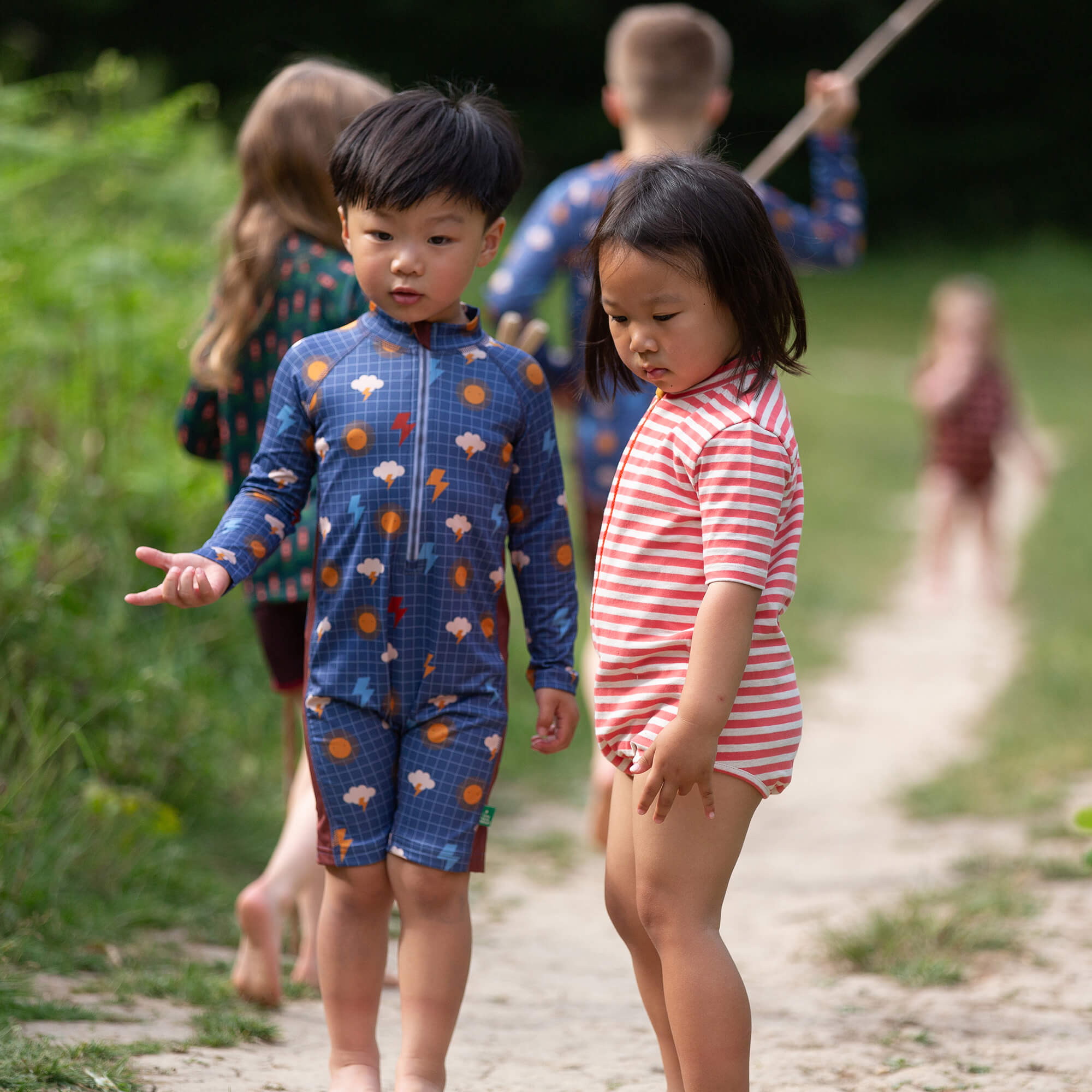 Any Weather UPF 50 Recycled Sunsafe Sunsuit Blue / 7-8y
