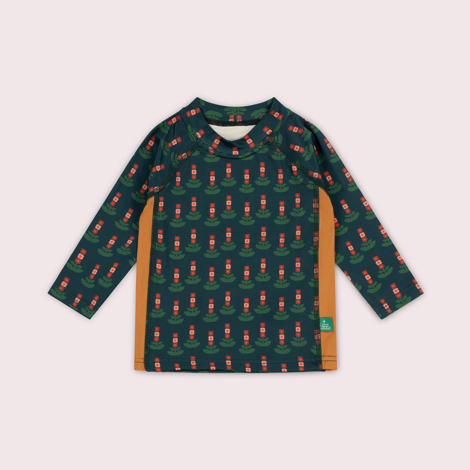 Green Blooms UPF 50 Sunsafe Long Sleeve Rash Vest Green / 7-8y
