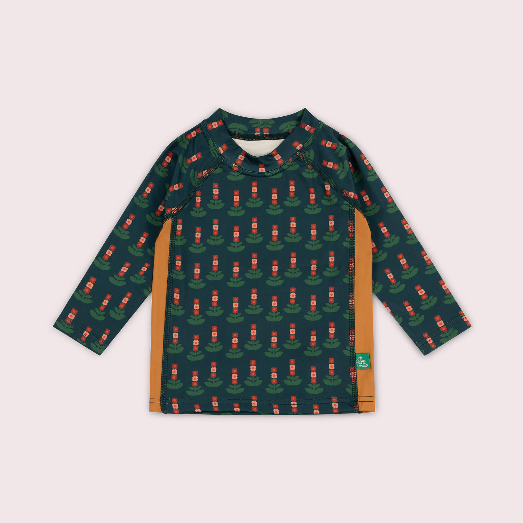 Green Blooms UPF 50 Sunsafe Long Sleeve Rash Vest Green / 7-8y