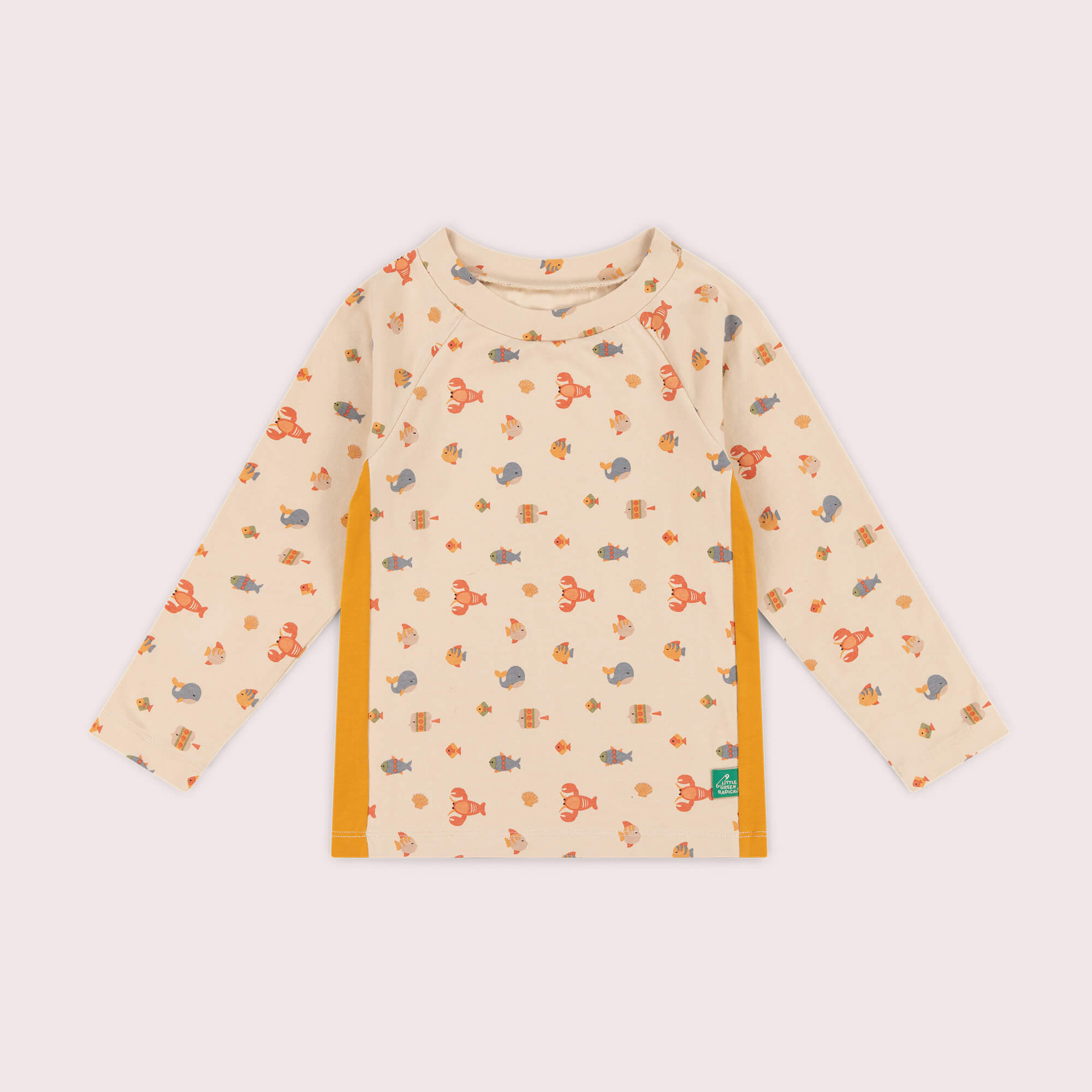 Underwater UPF 50 Sunsafe Long Sleeve Rash Vest Cream / 7-8y