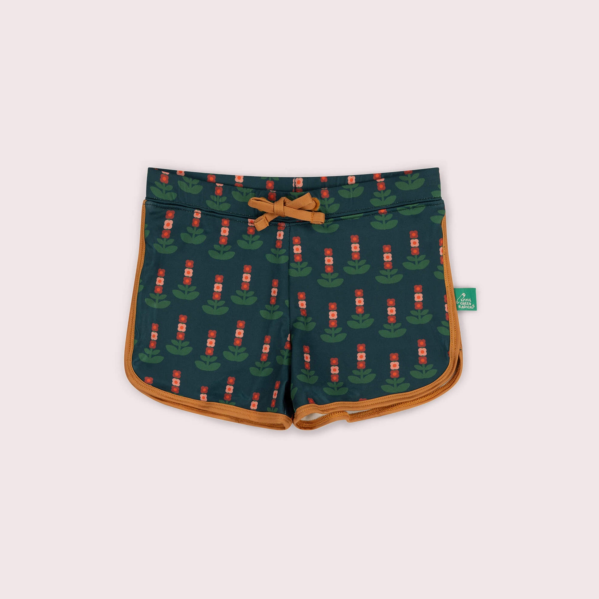 Green Blooms UPF 50 Recycled Swim Shorts Green / 7-8y