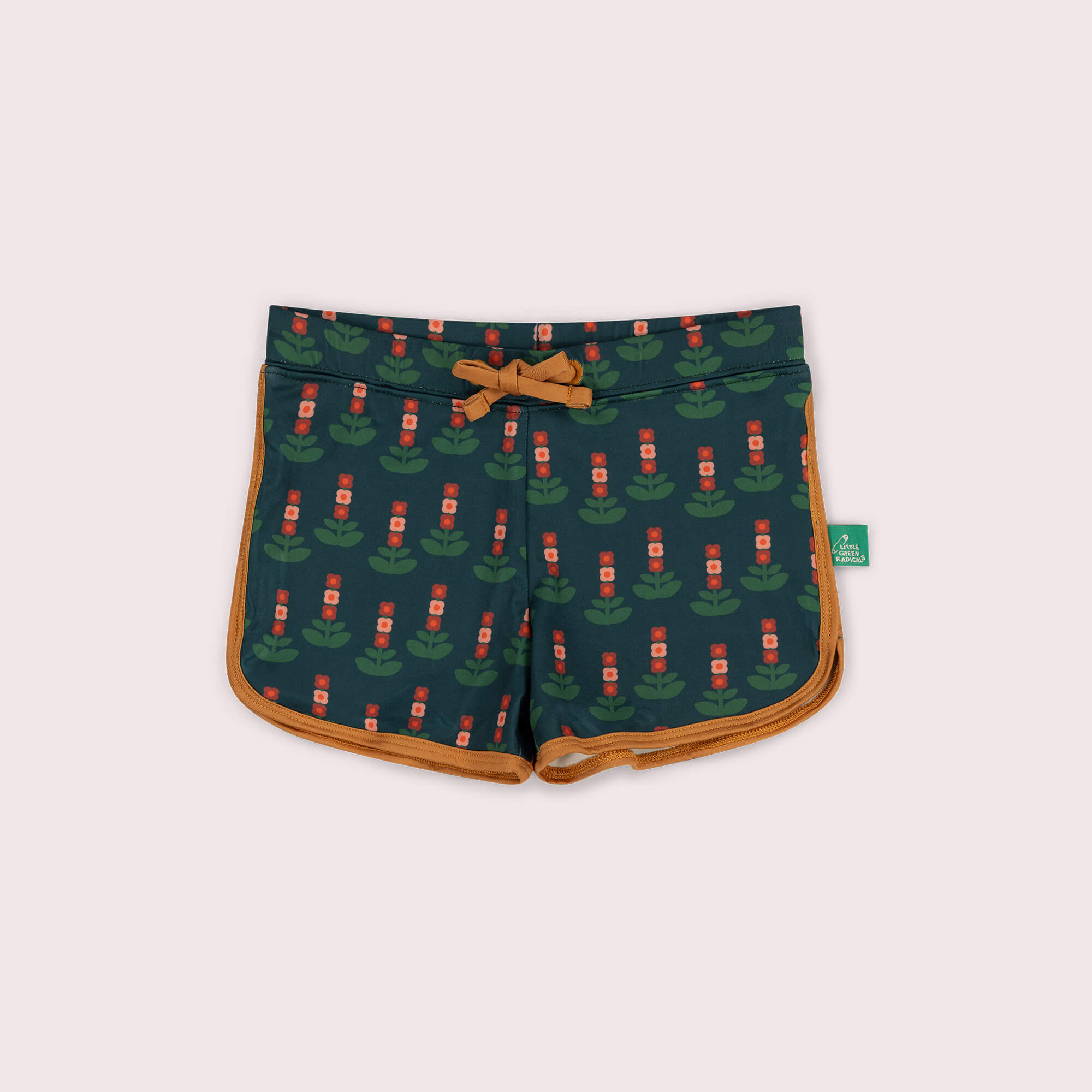 Green Blooms UPF 50 Recycled Swim Shorts Green / 7-8y