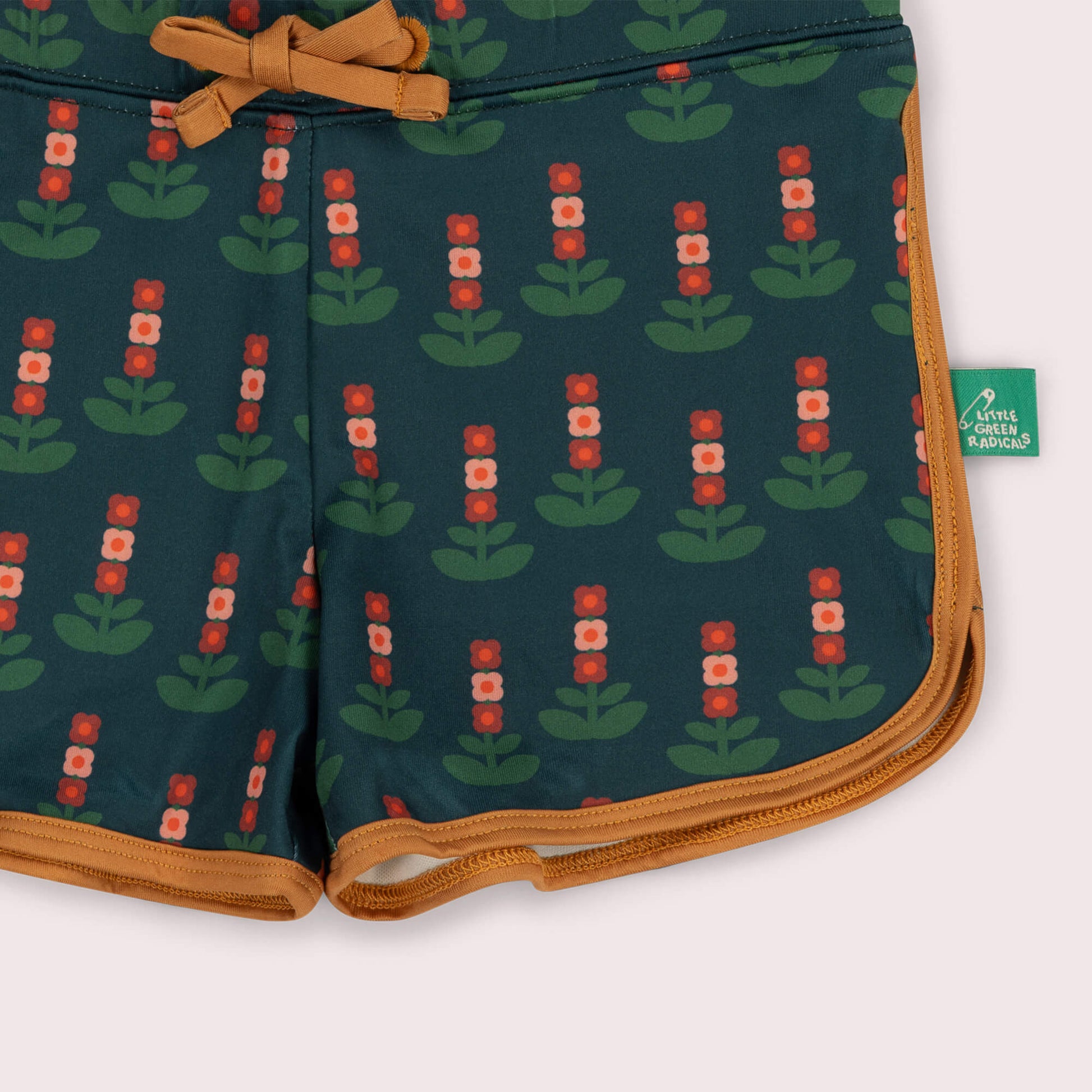 Green Blooms UPF 50 Recycled Swim Shorts Green / 7-8y