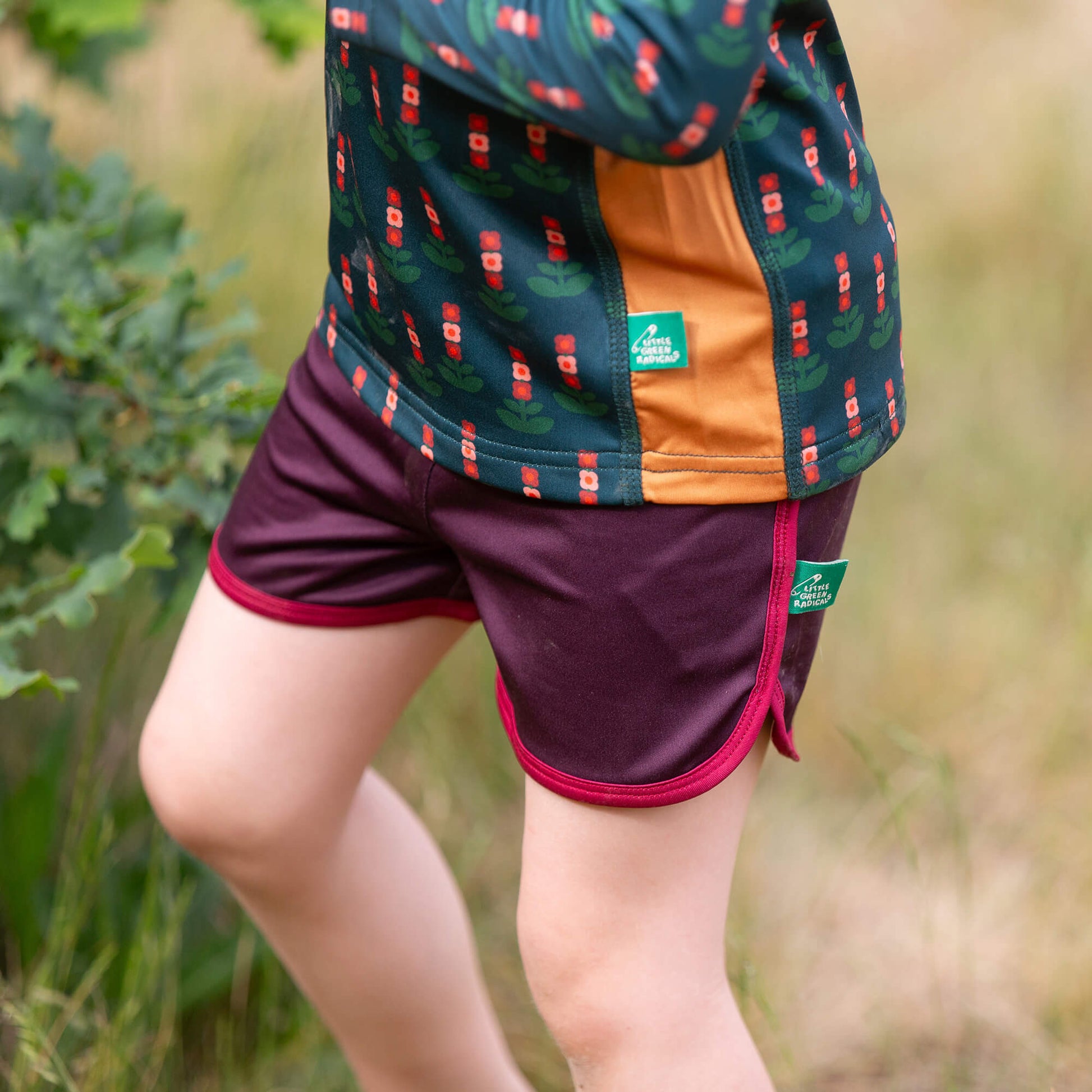 Plum UPF 50 Recycled Swim Shorts Purple / 7-8y
