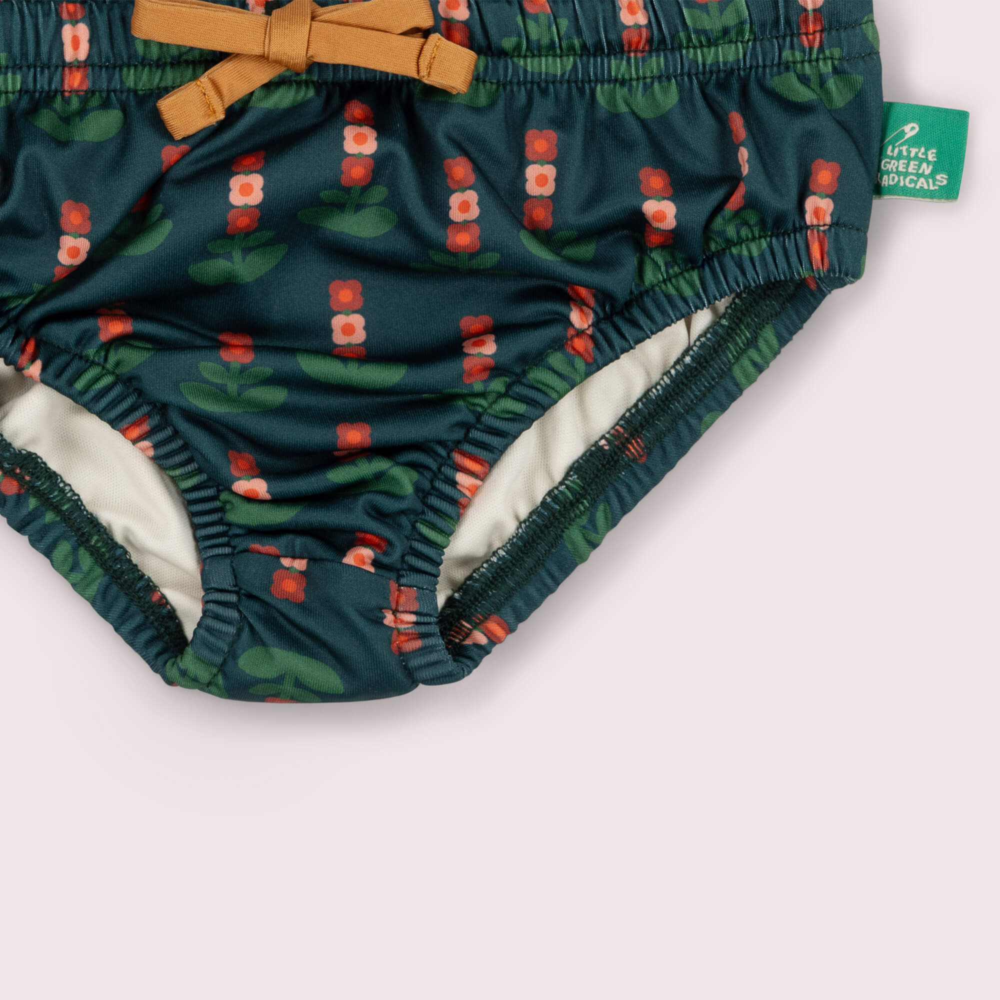Green Blooms Reusable Swimming Nappy Green / 3-4y