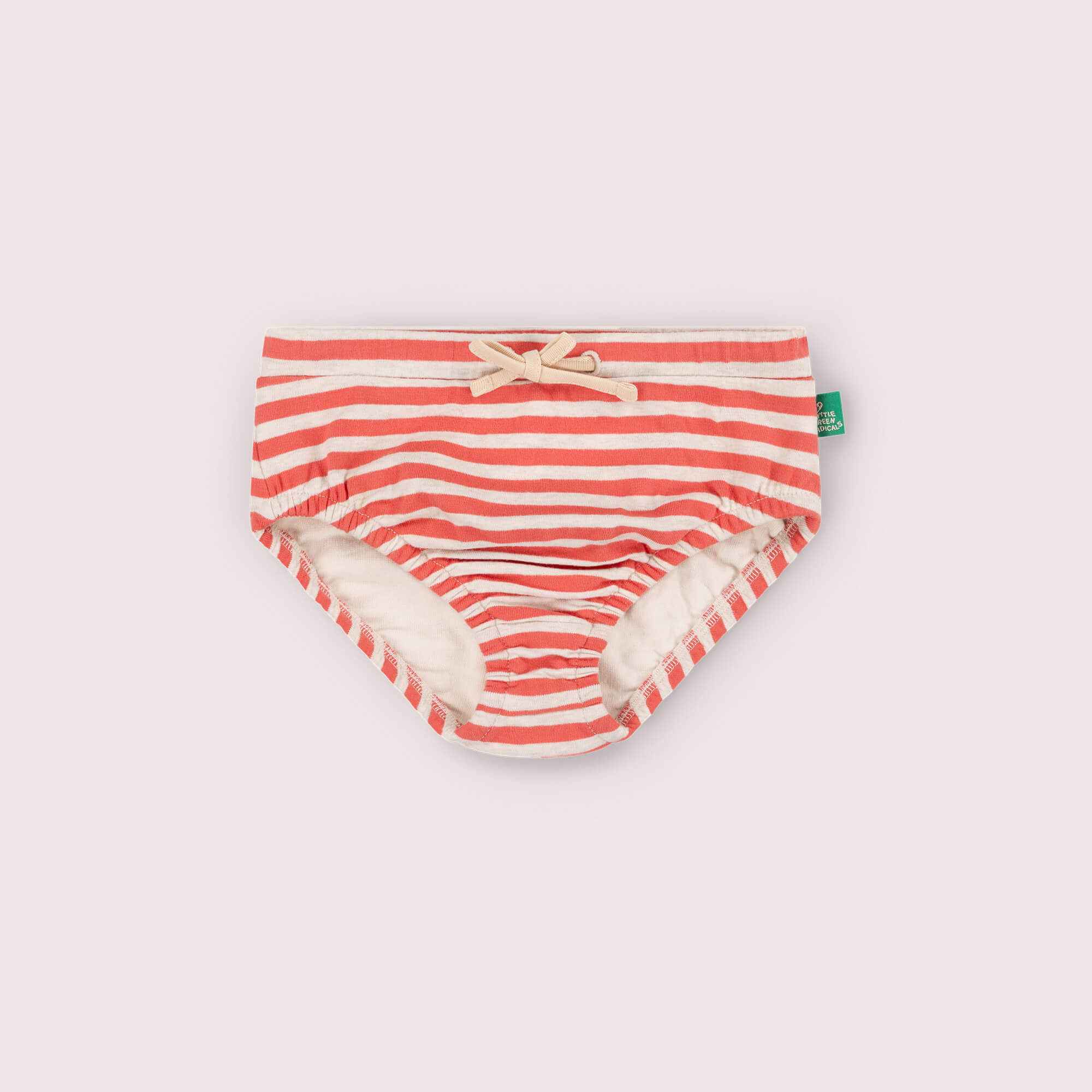Red Striped Reusable Swimming Nappy Red / 3-4y