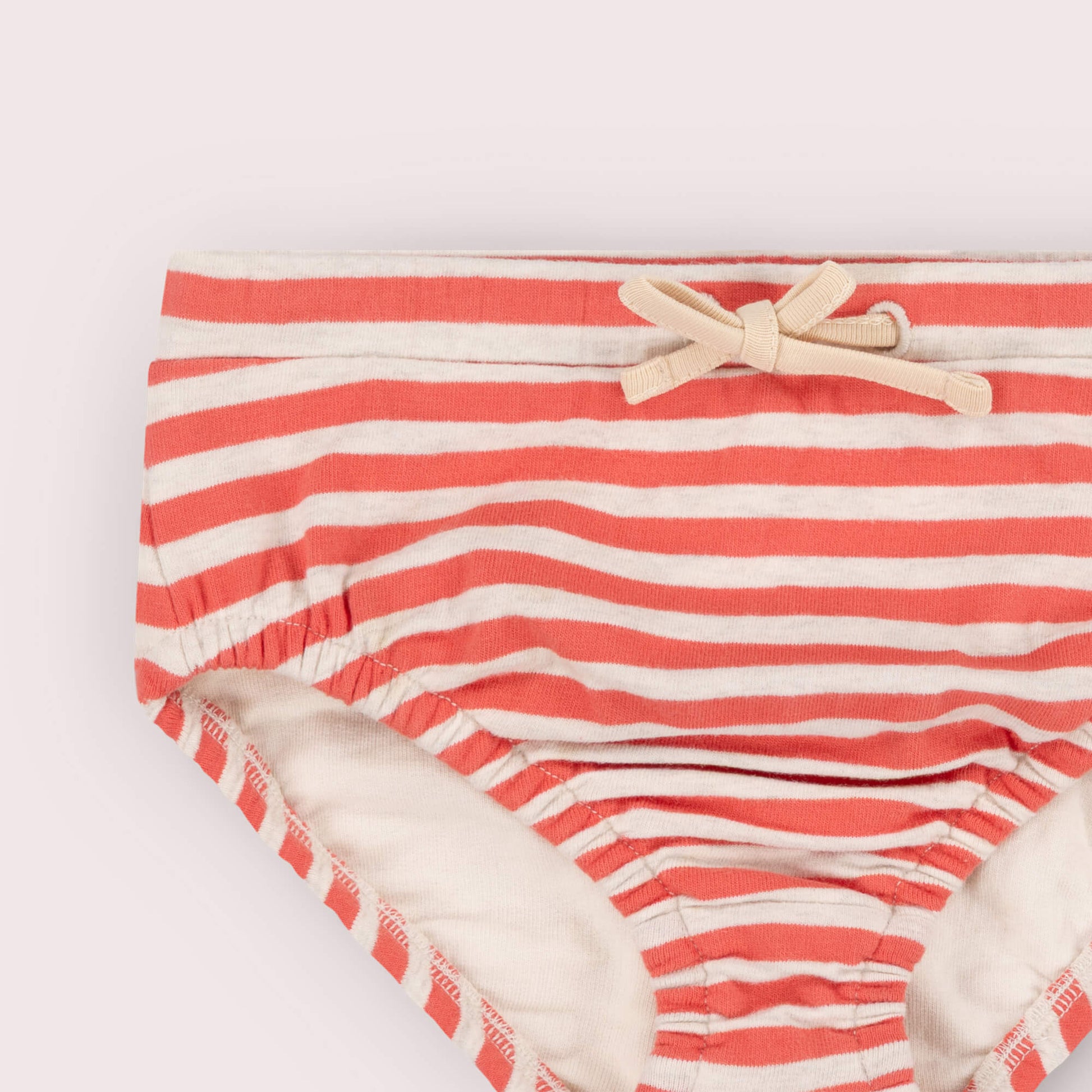 Red Striped Reusable Swimming Nappy Red / 3-4y