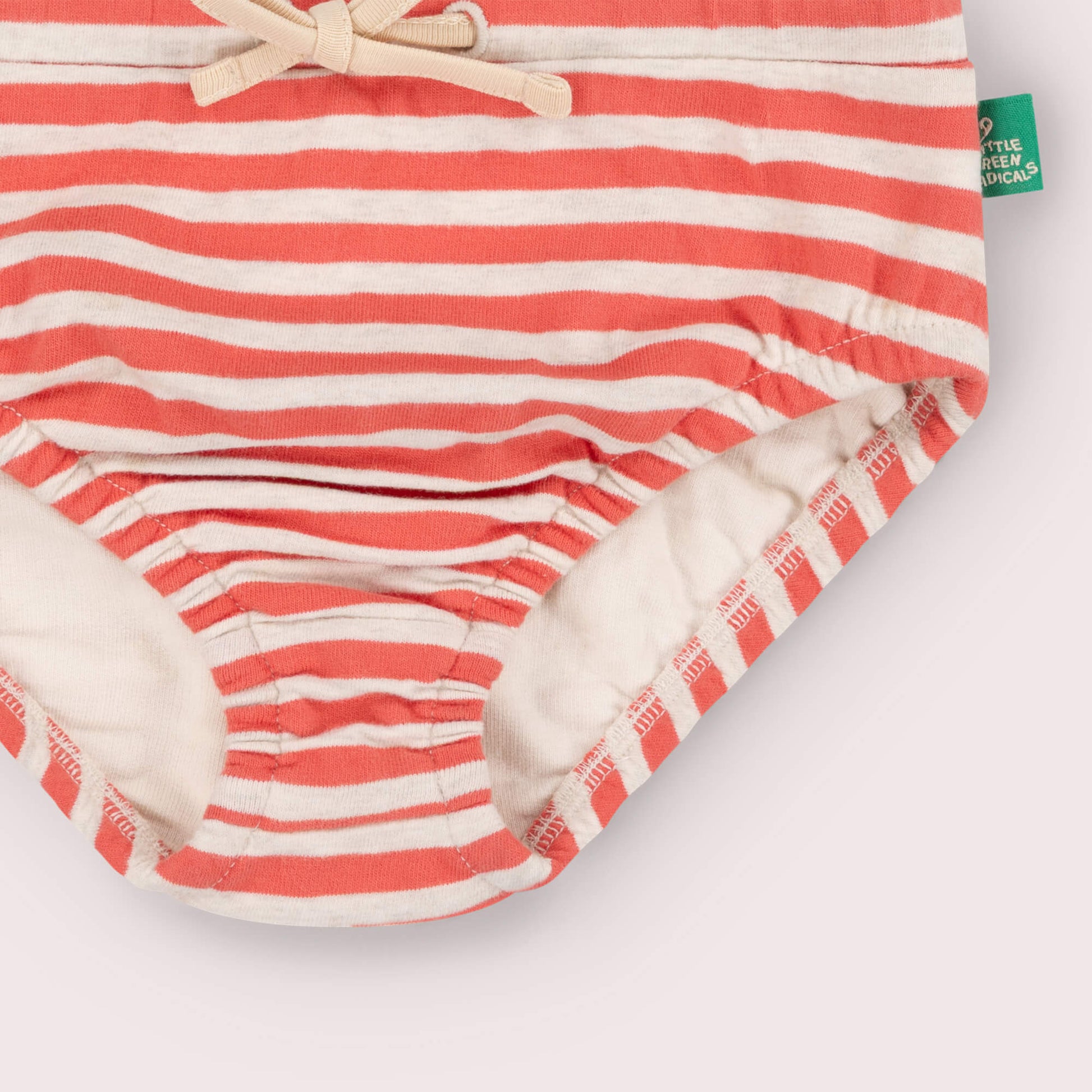 Red Striped Reusable Swimming Nappy Red / 3-4y
