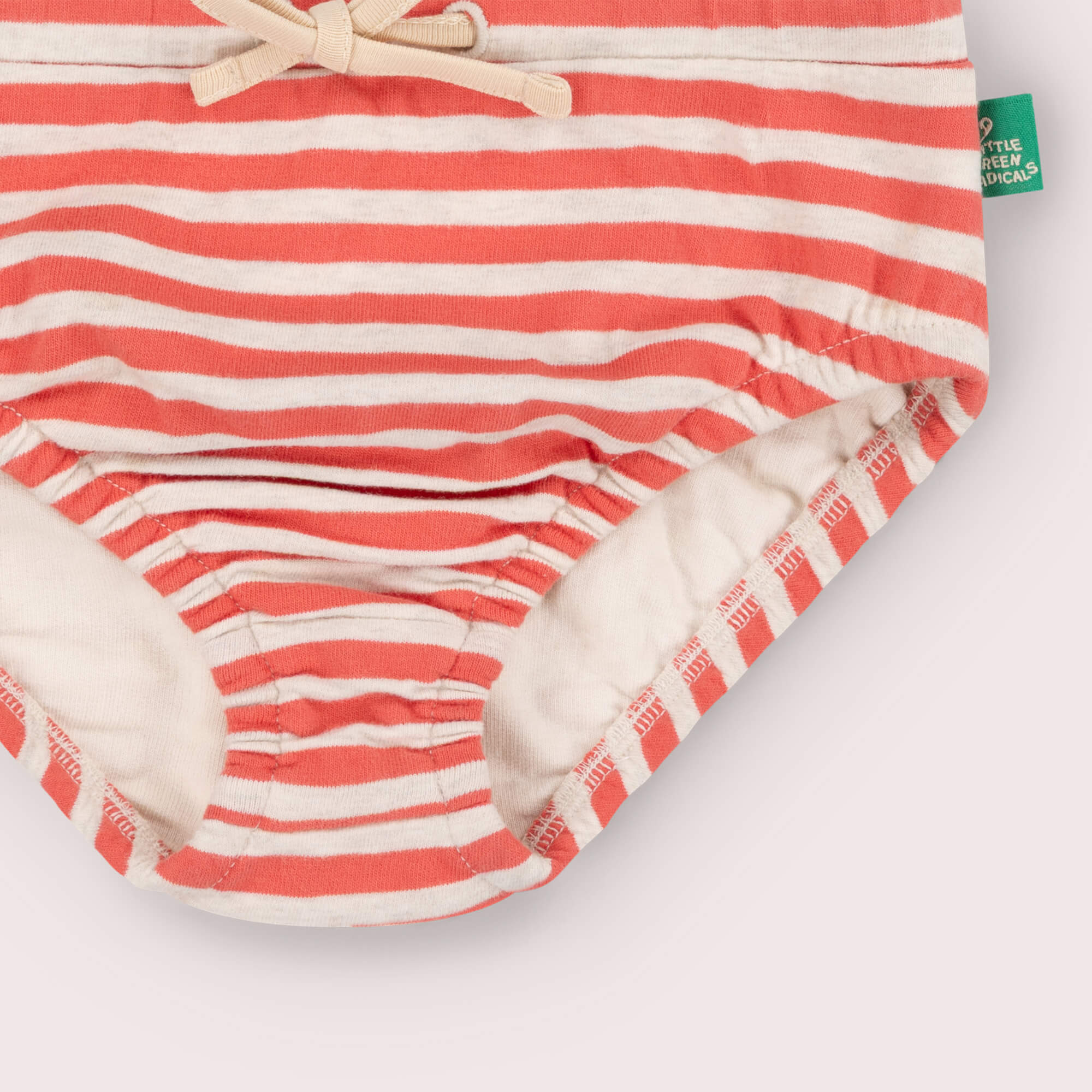 Red Striped Reusable Swimming Nappy Red / 3-4y
