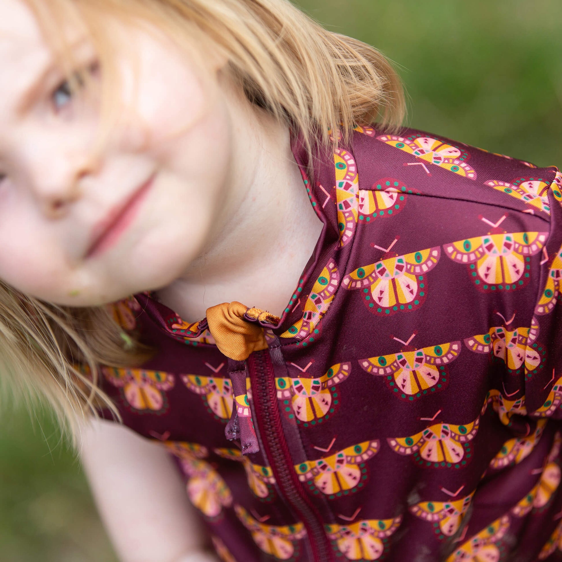 Berry Butterflies UPF 50 Recycled Short Sleeve Swimsuit Multi / 7-8y
