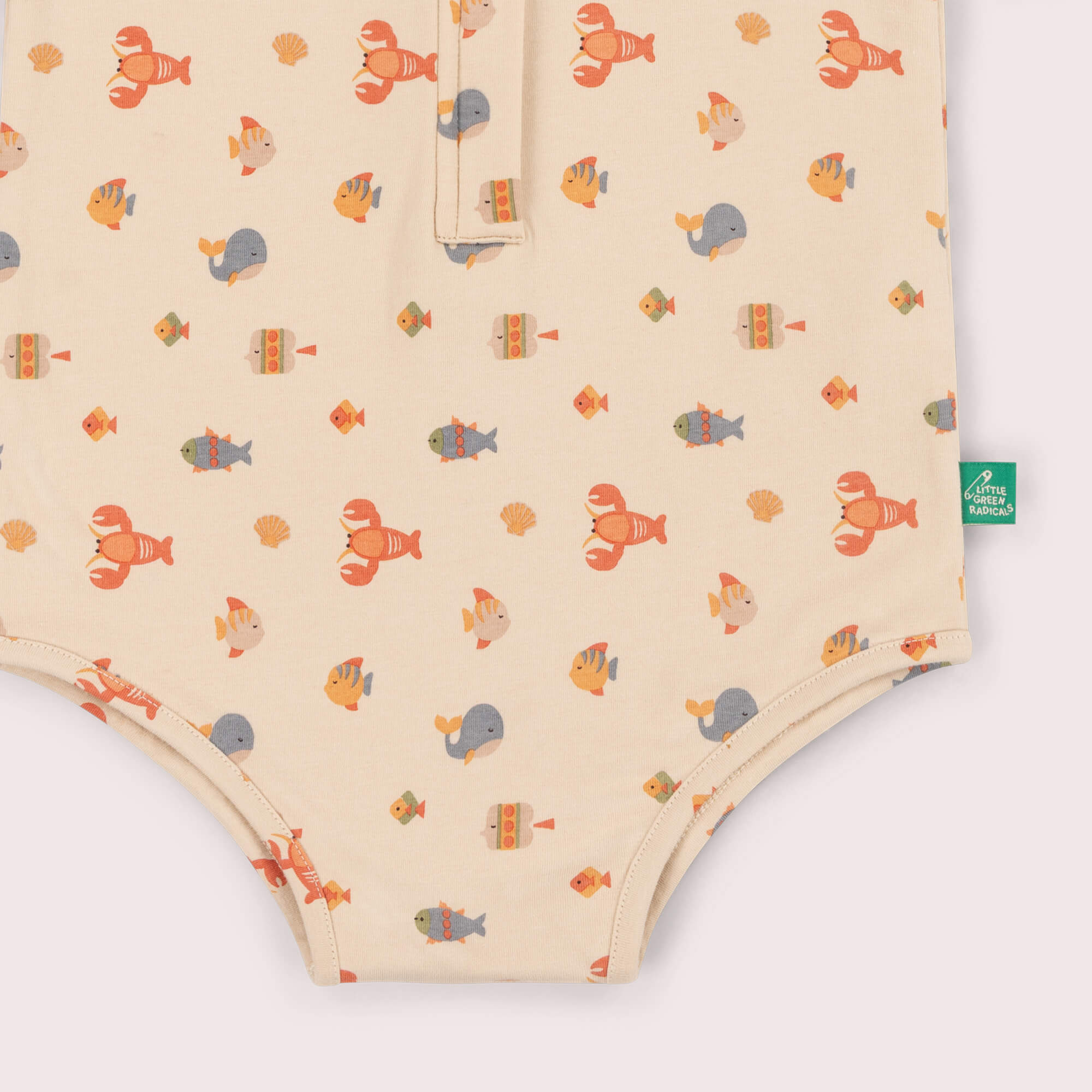 Underwater UPF 50 Short Sleeve Swimsuit Cream / 7-8y