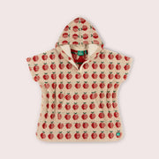 Red Apples Kids Towel Poncho