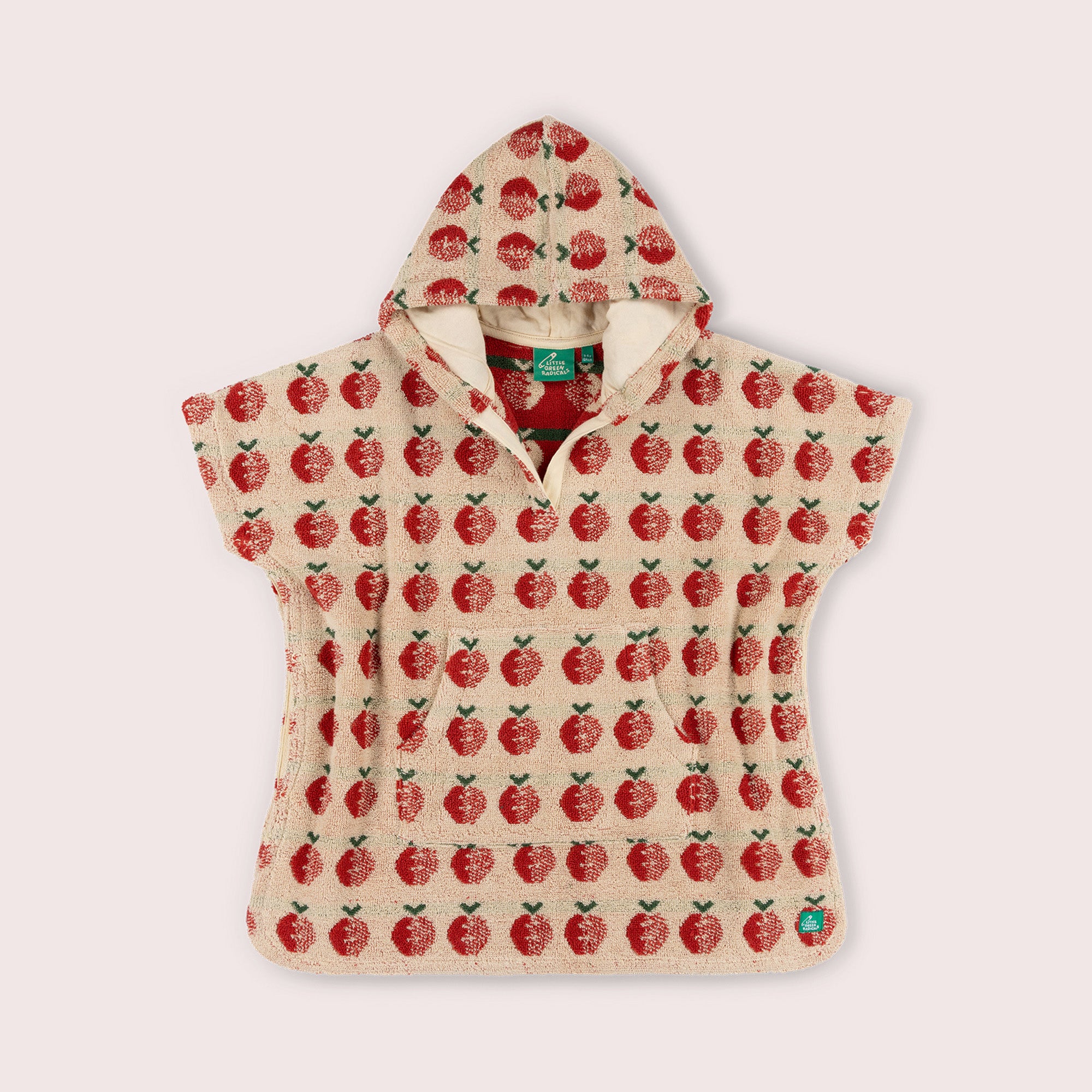 Red Apples Kids Towel Poncho