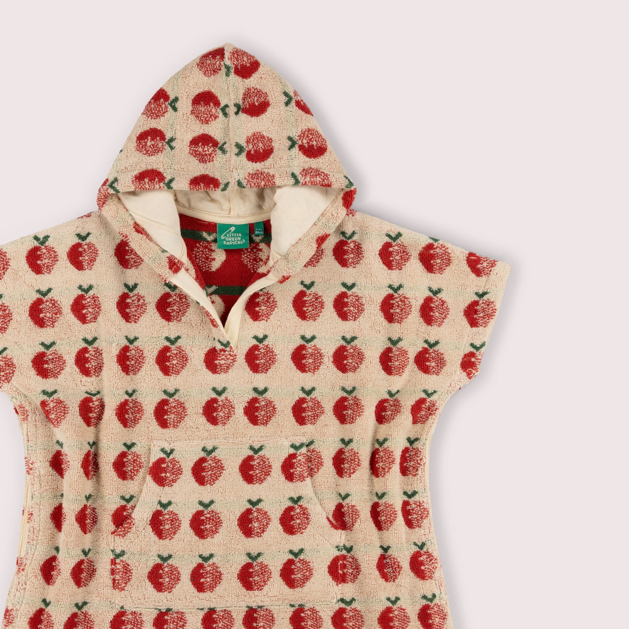 Red Apples Kids Towel Poncho