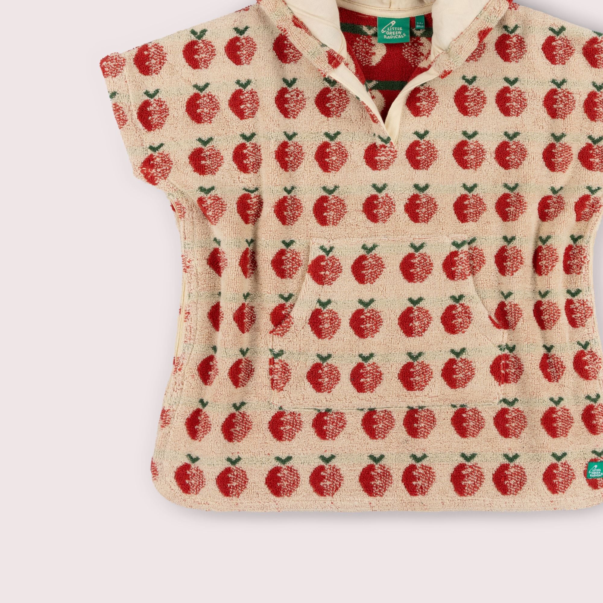 Red Apples Kids Towel Poncho