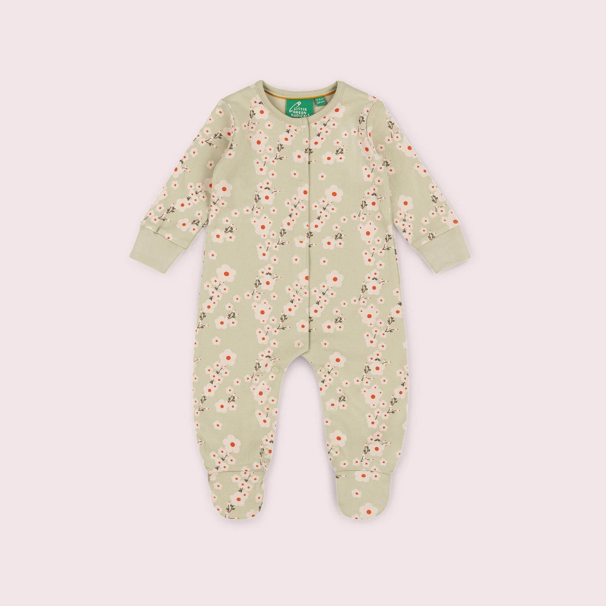 Blossom Organic Babygrow Green / 12-18m