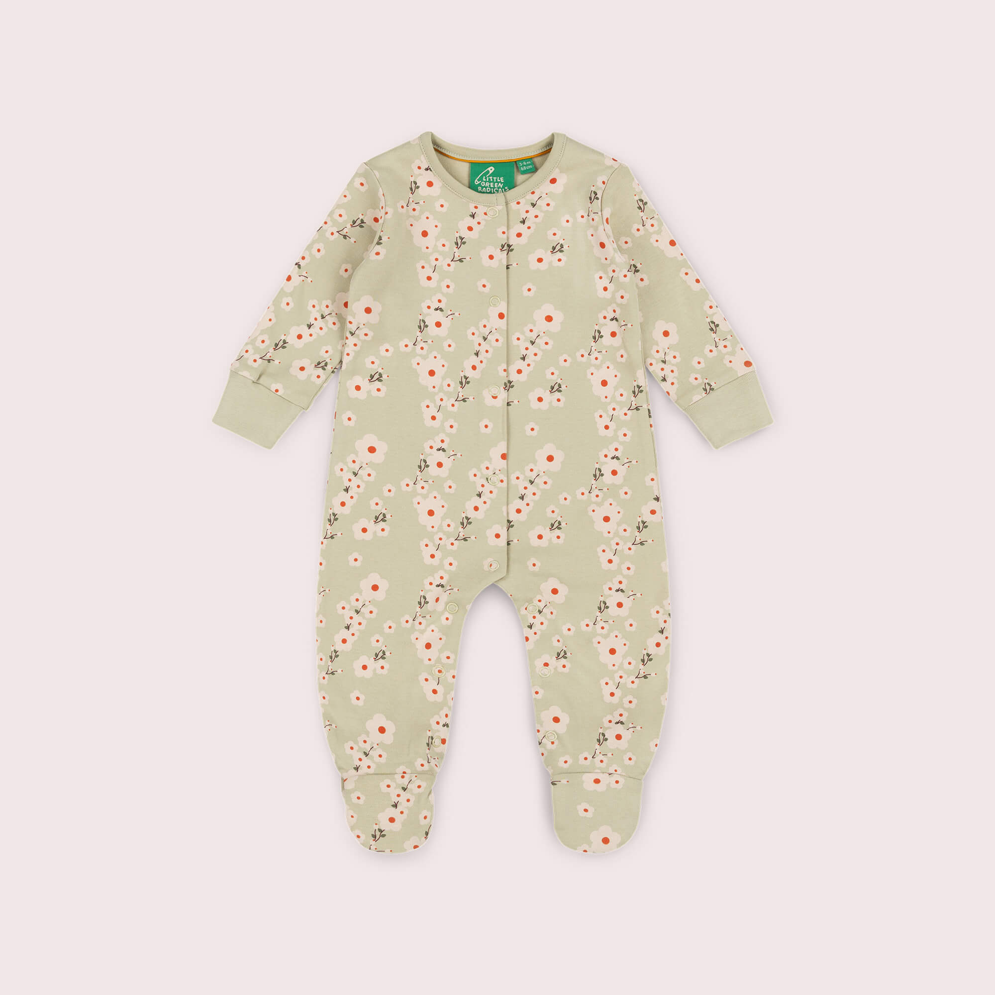 Blossom Organic Babygrow Green / 12-18m