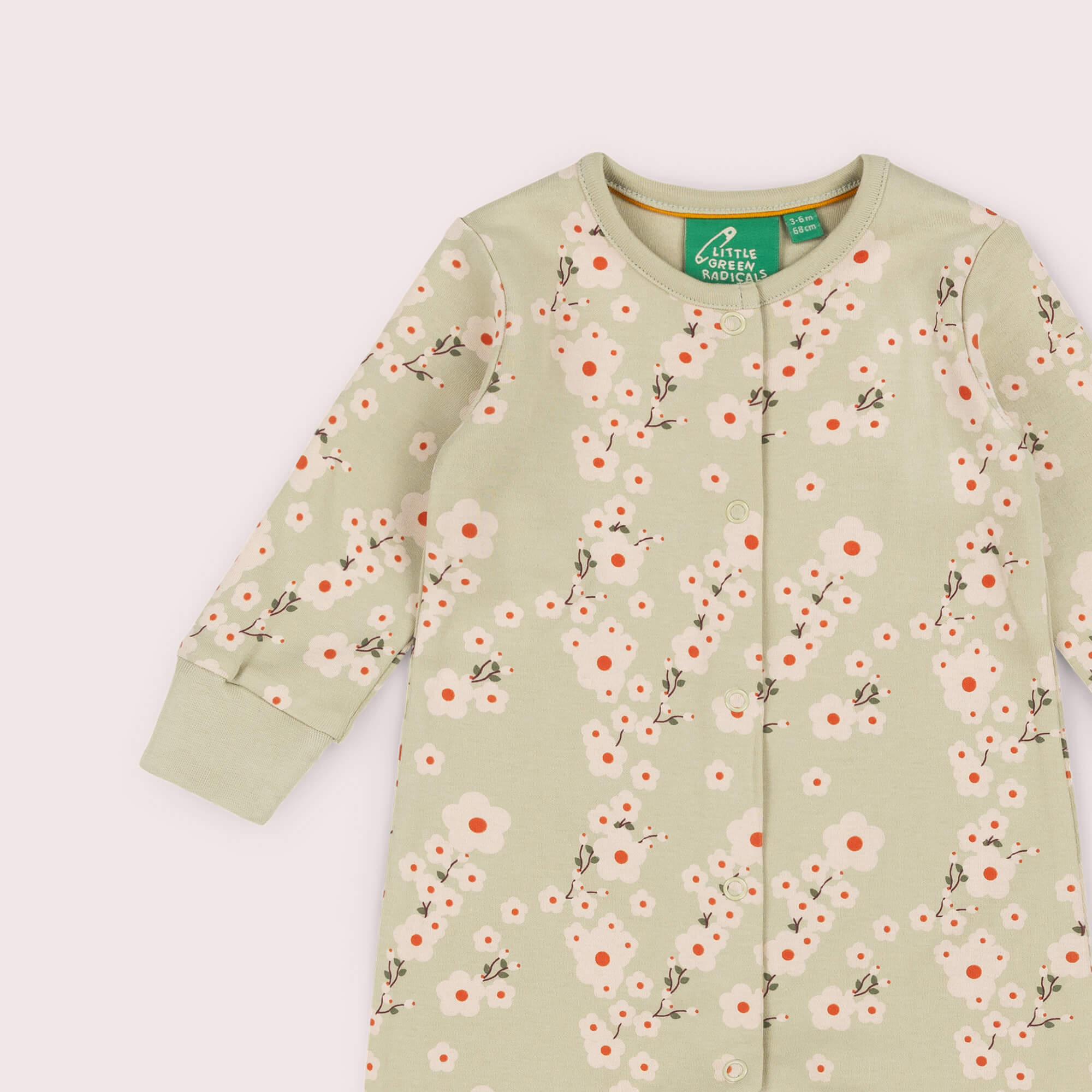 Blossom Organic Babygrow Green / 12-18m