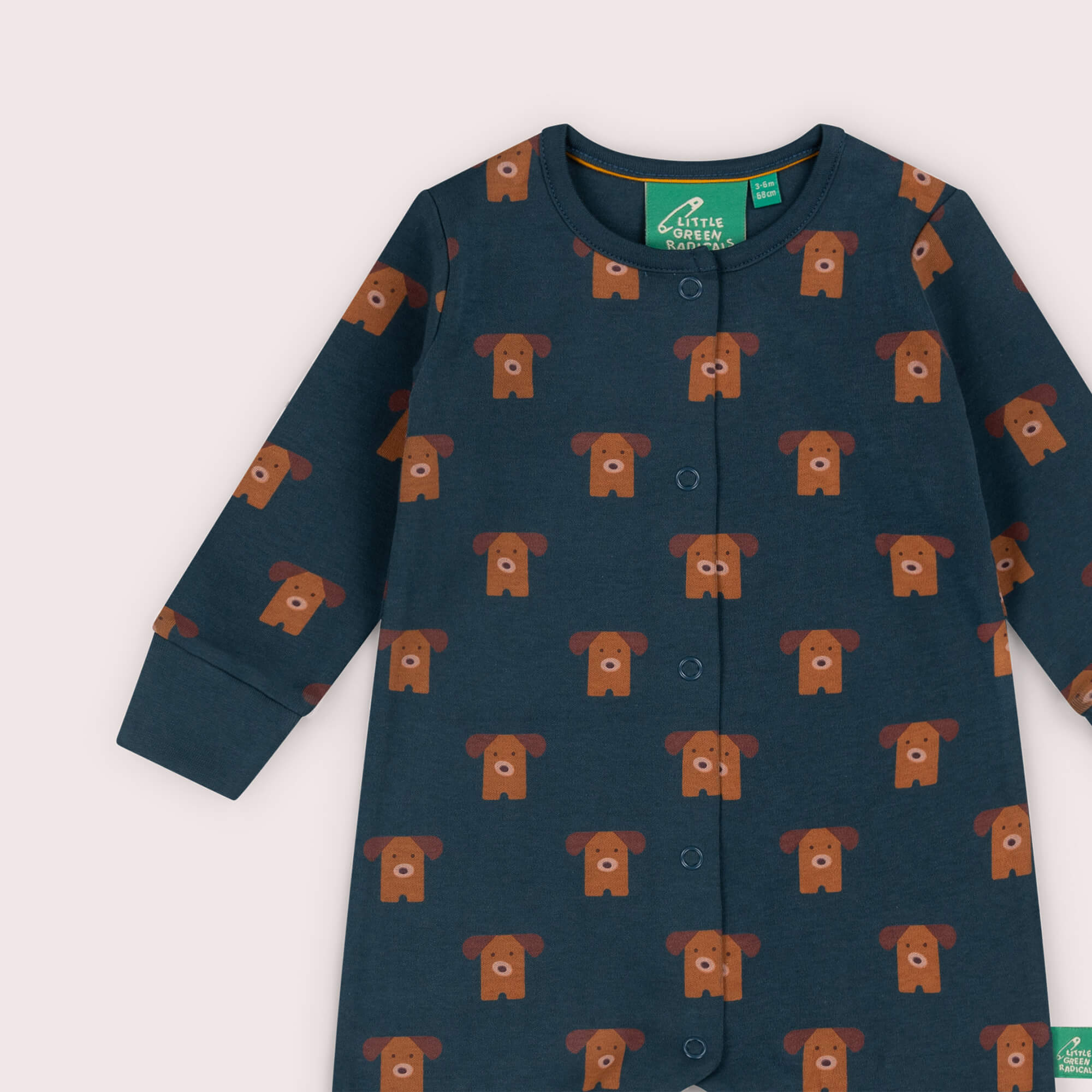 Paws Organic Babygrow Blue / 12-18m